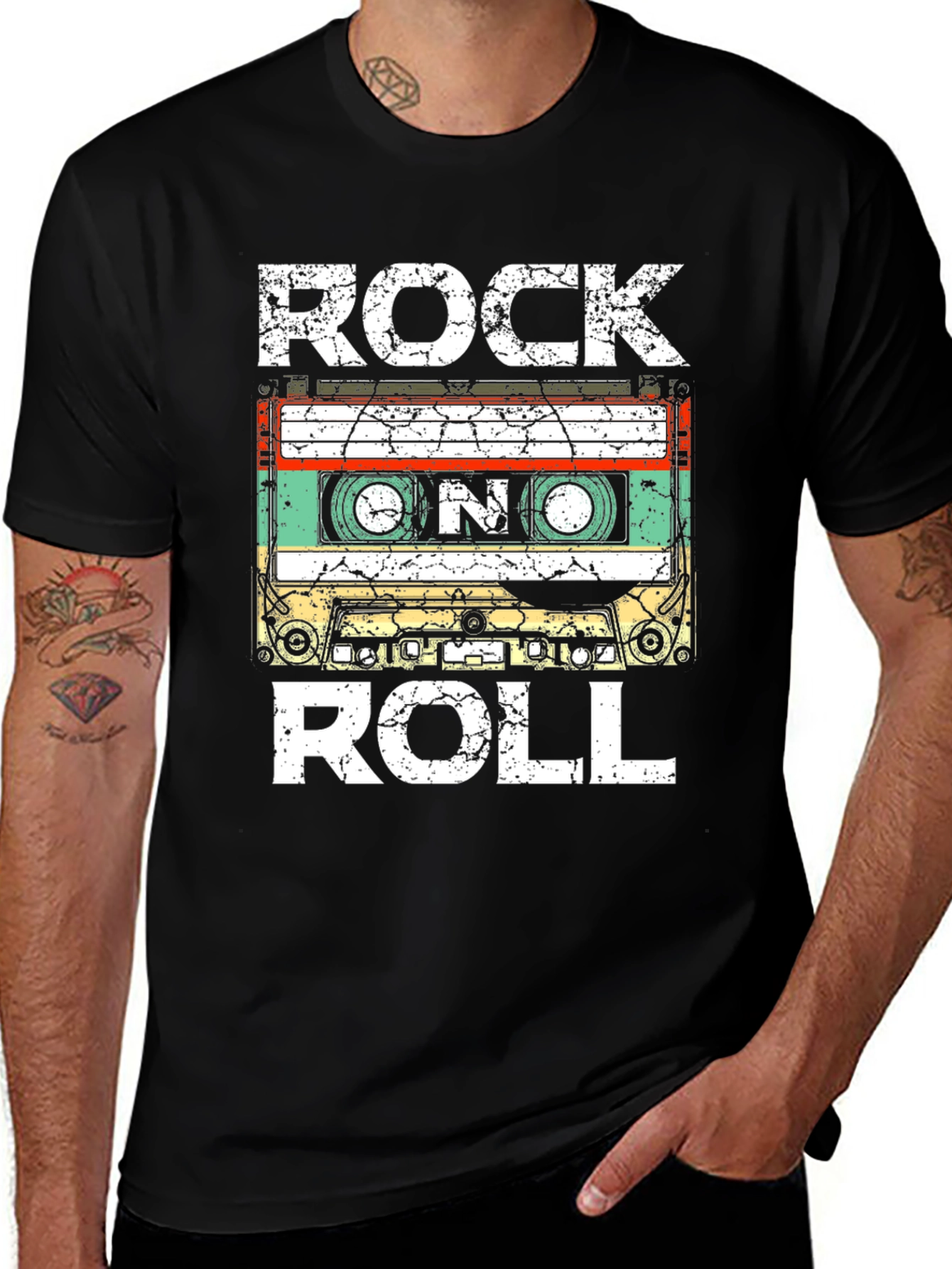 Rock N Roll Cassette Tape T-Shirt