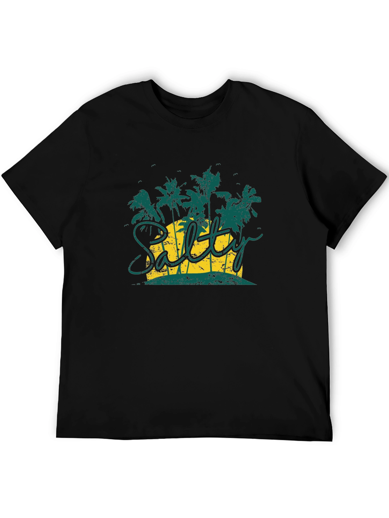 Salty Palm Tree Graphic T-Shirt