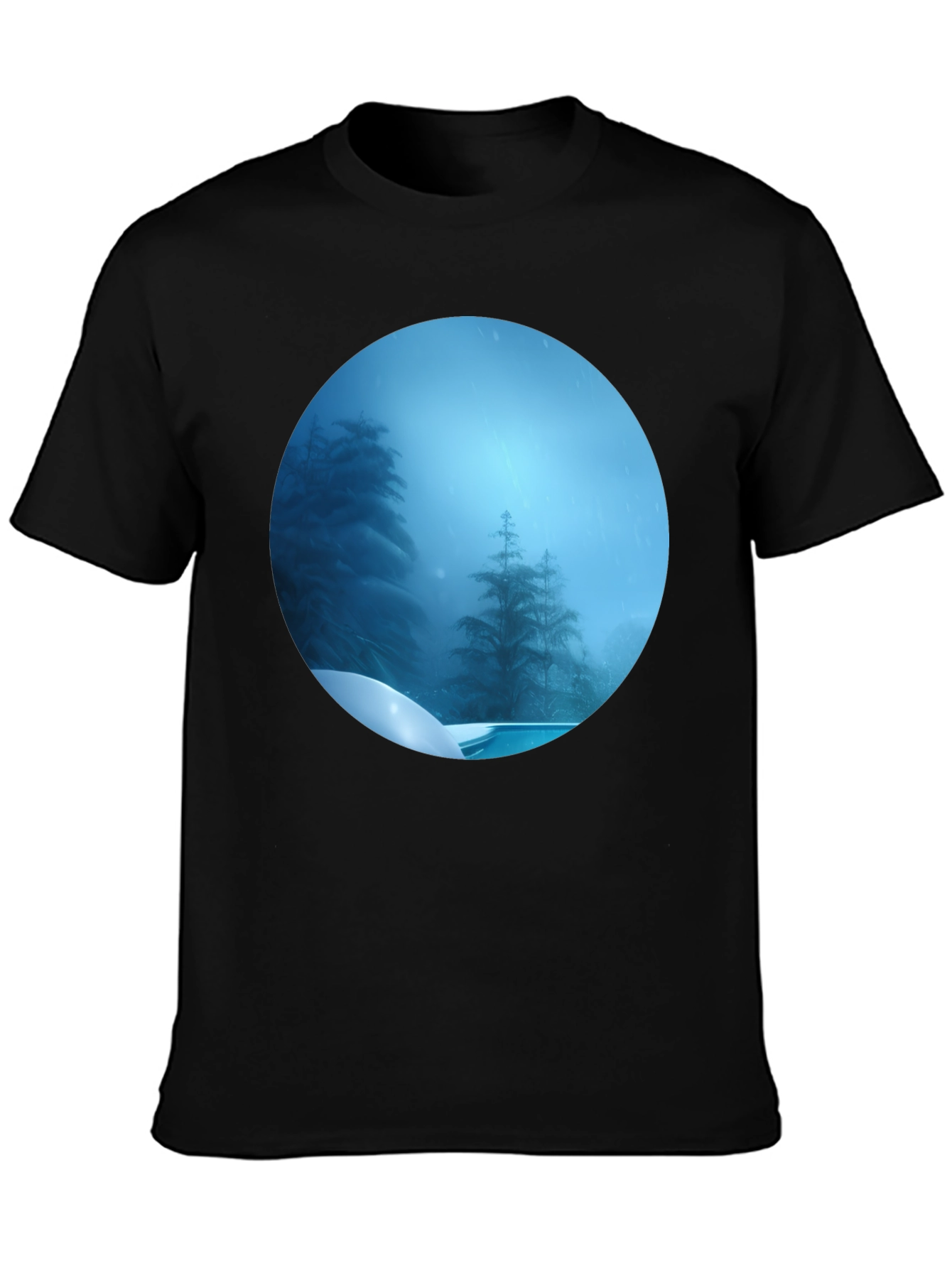Winter Wonderland Graphic Tee - Black