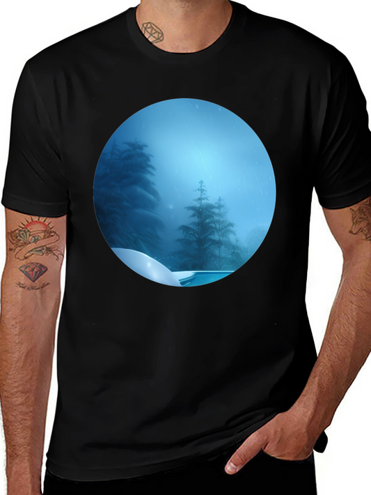 Winter Wonderland Graphic Tee - Black