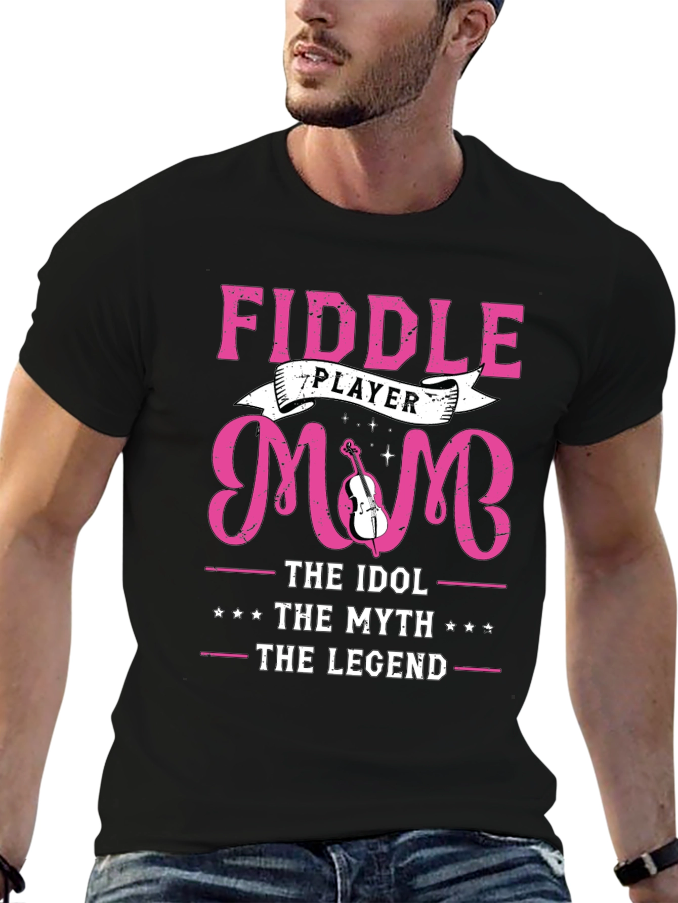 Fiddle Player Mom T-Shirt - Idol Myth Legend
