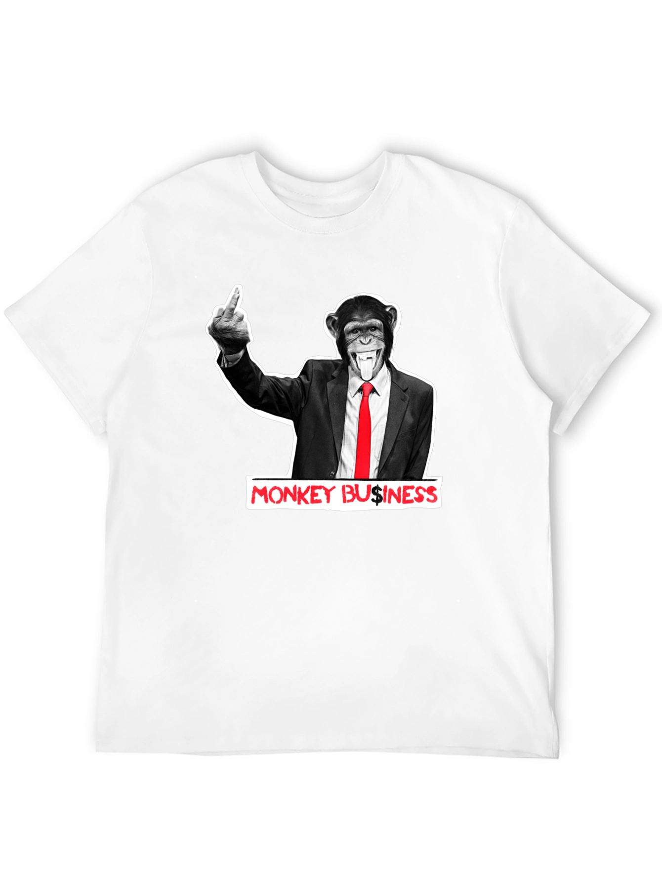 Monkey Business Graphic T-Shirt - Funny Offensive Tee