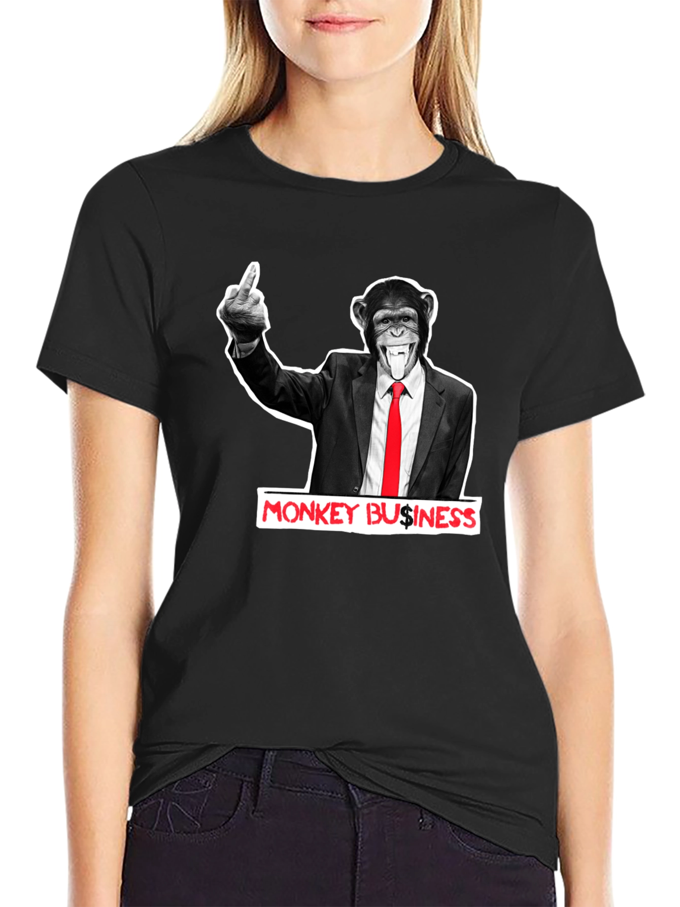 Monkey Business Graphic T-Shirt - Funny Offensive Tee