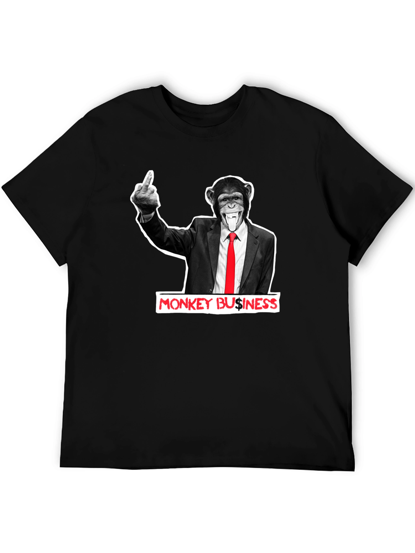 Monkey Business Graphic T-Shirt - Funny Offensive Tee