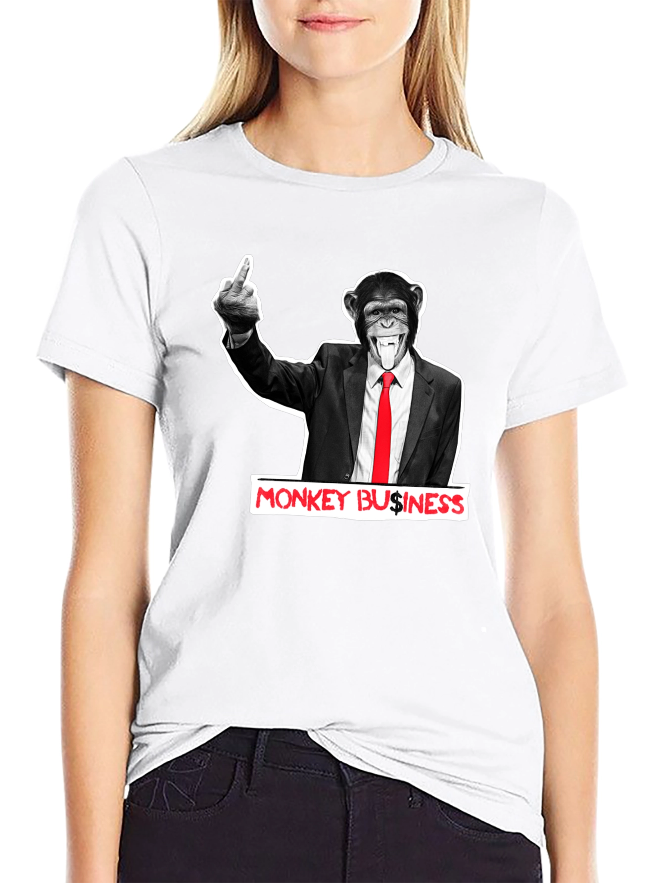Monkey Business Graphic T-Shirt - Funny Offensive Tee