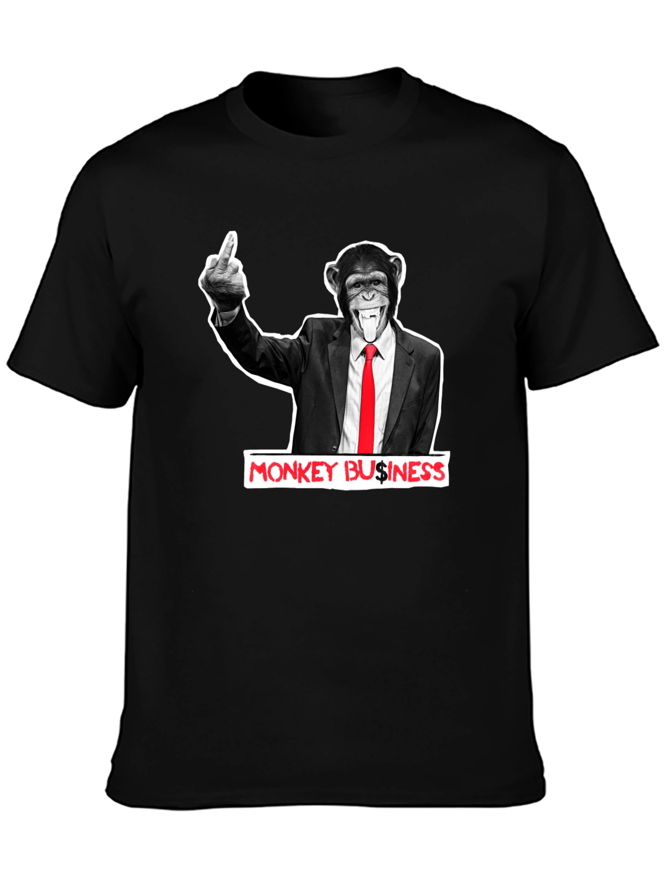 Monkey Business Graphic T-Shirt - Funny Offensive Tee