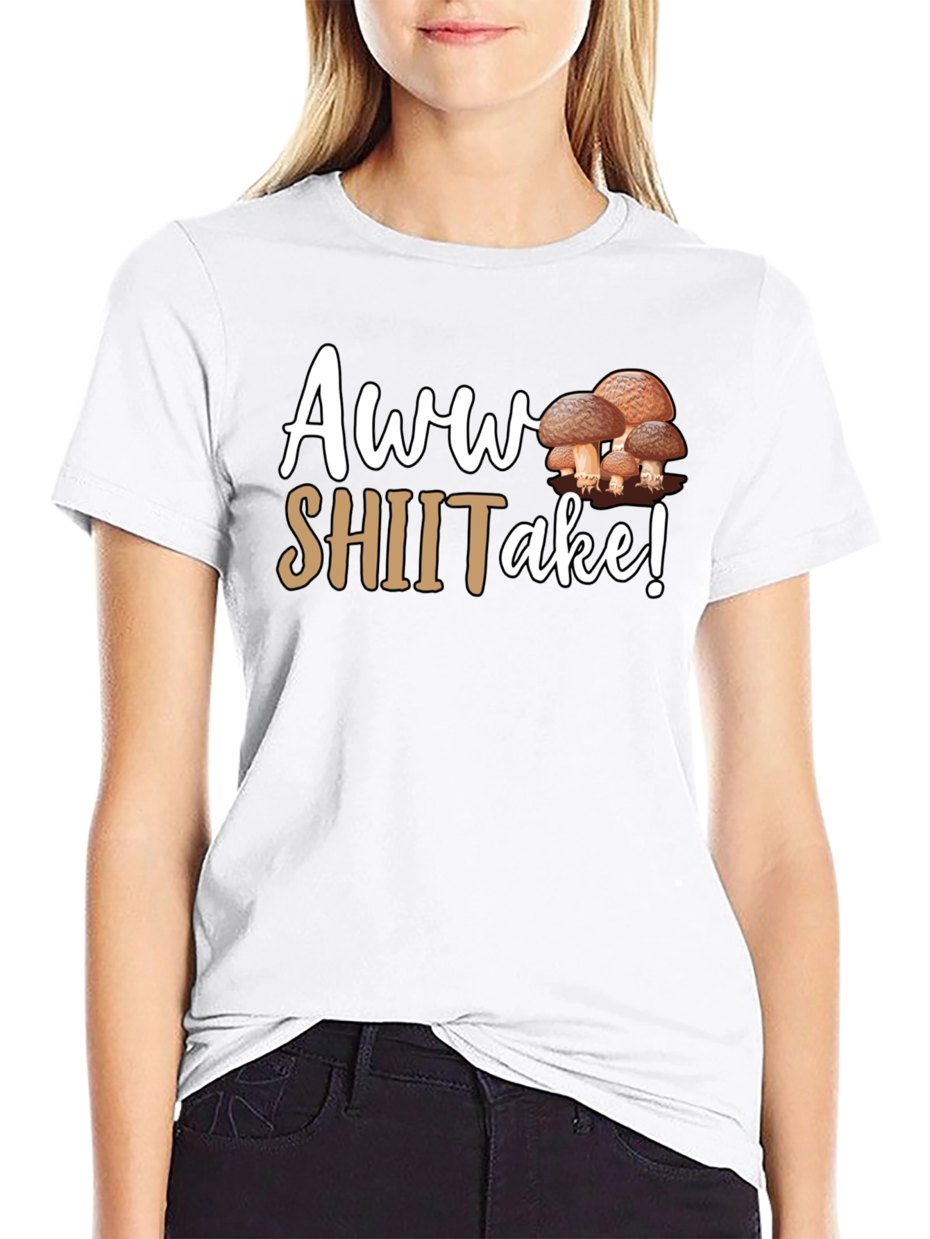 Awww Shiitake! Funny Mushroom T-Shirt