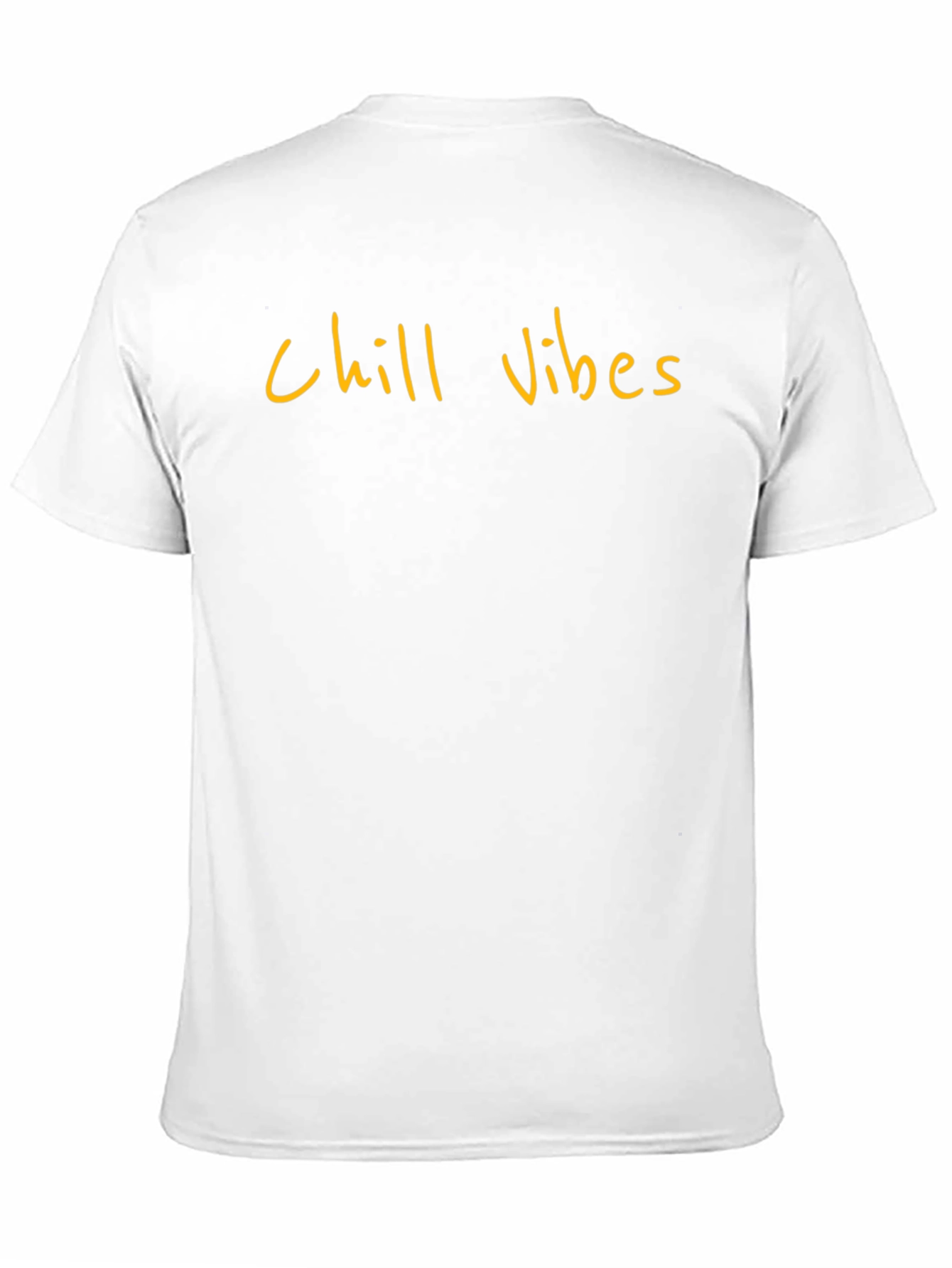 Chill Vibes Black Cotton T-Shirt