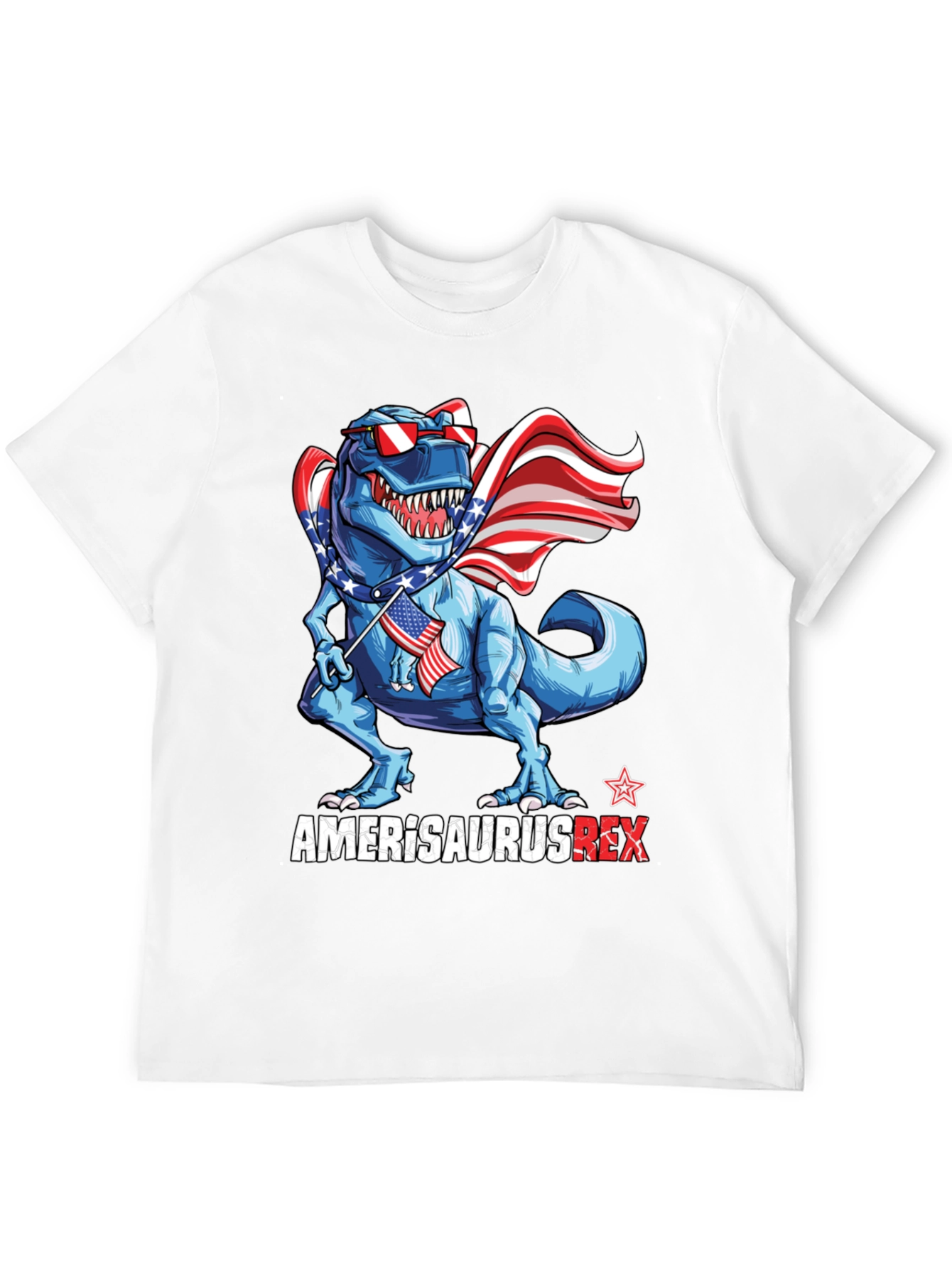 Amerisaurus Rex Patriotic Dinosaur T-Shirt