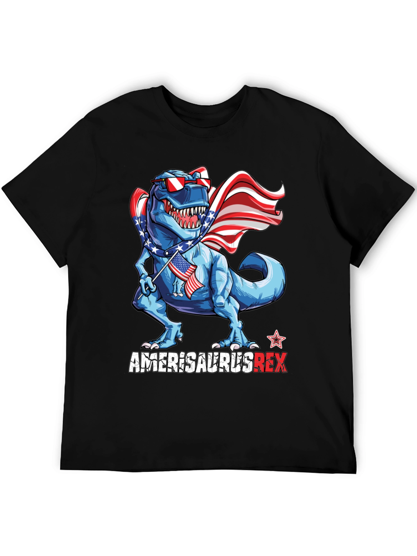 Amerisaurus Rex Patriotic Dinosaur T-Shirt