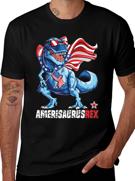 Amerisaurus Rex Patriotic Dinosaur T-Shirt