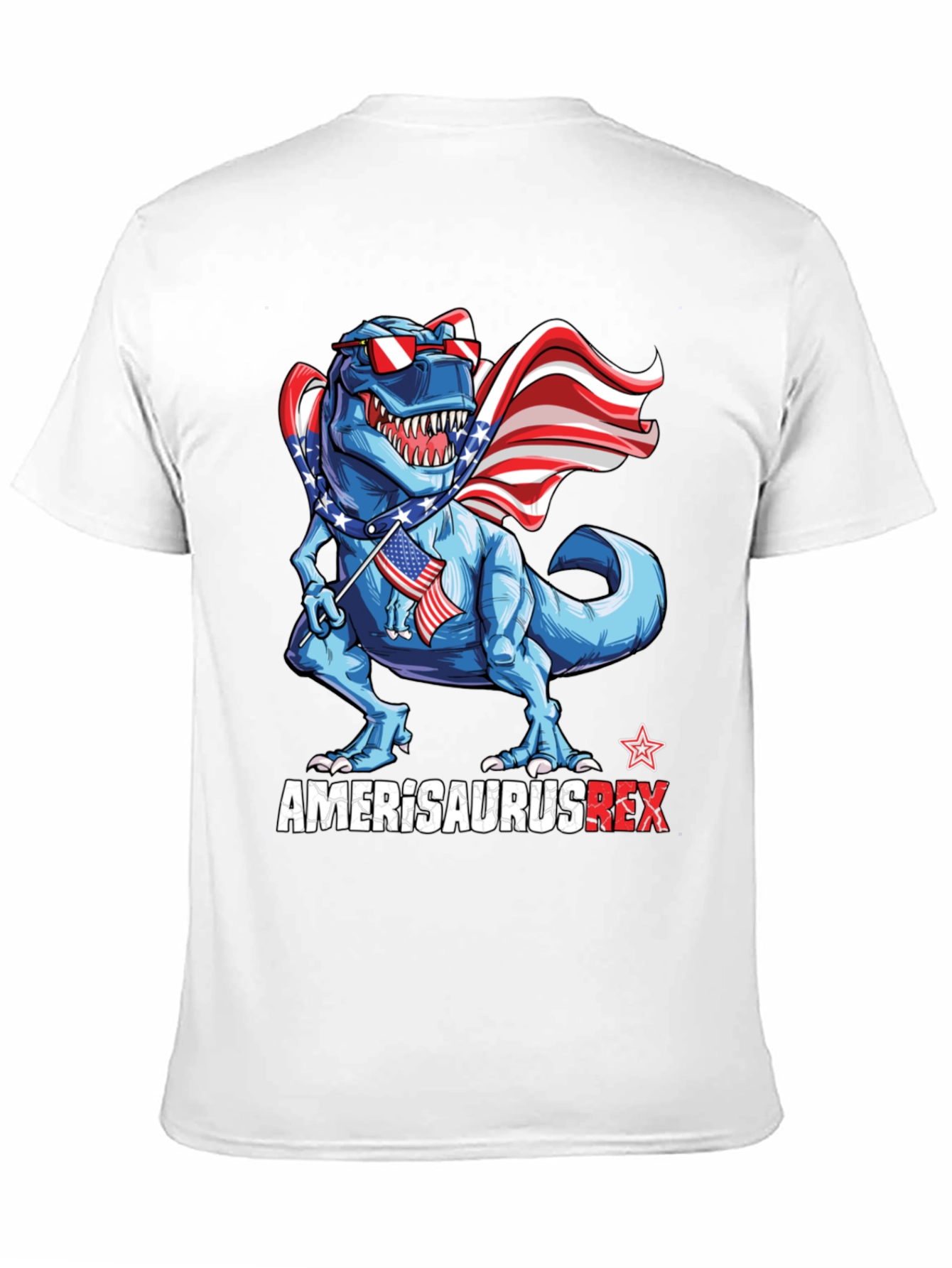 Amerisaurus Rex Patriotic Dinosaur T-Shirt