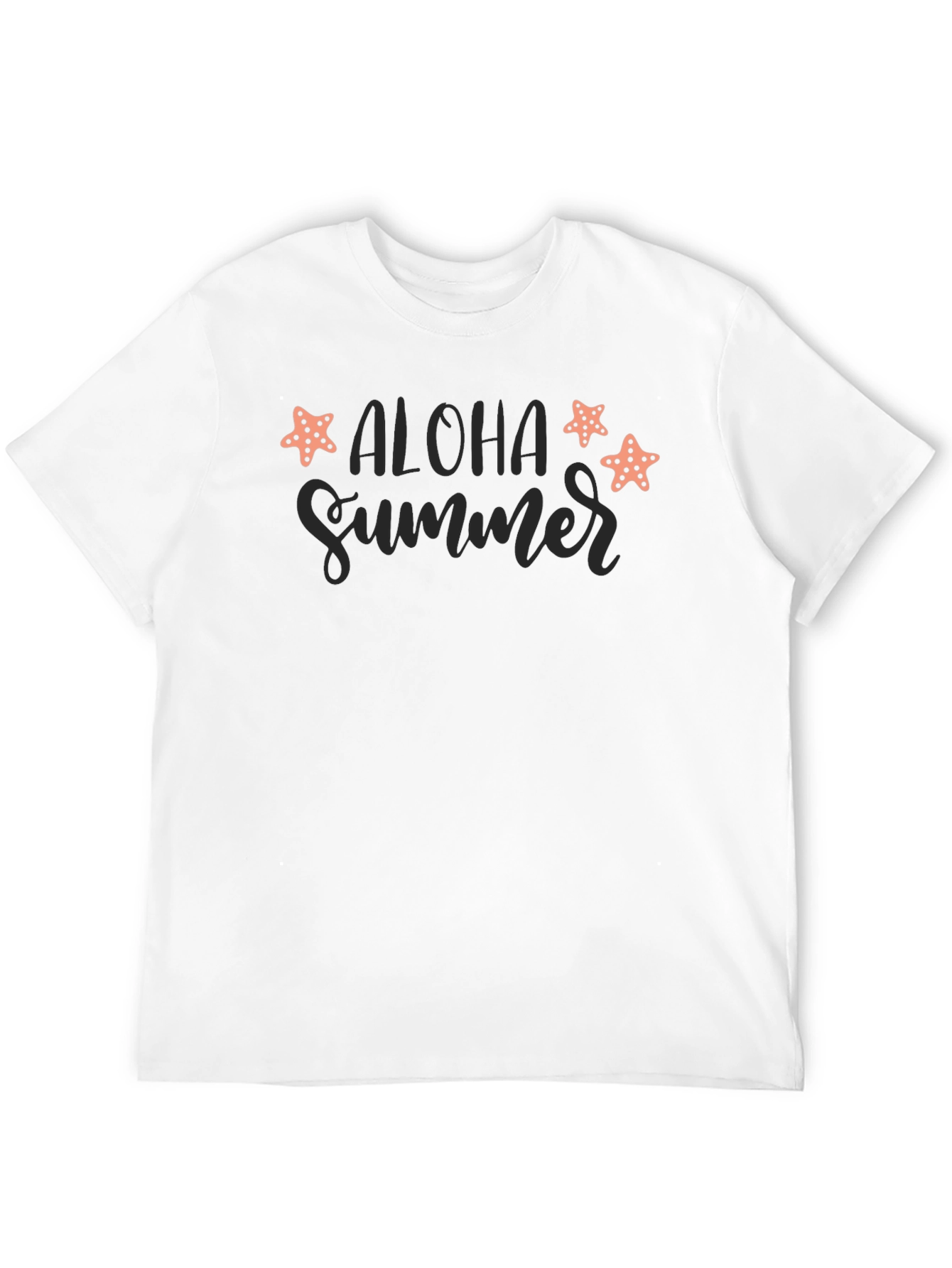 Aloha Summer Black Graphic Tee