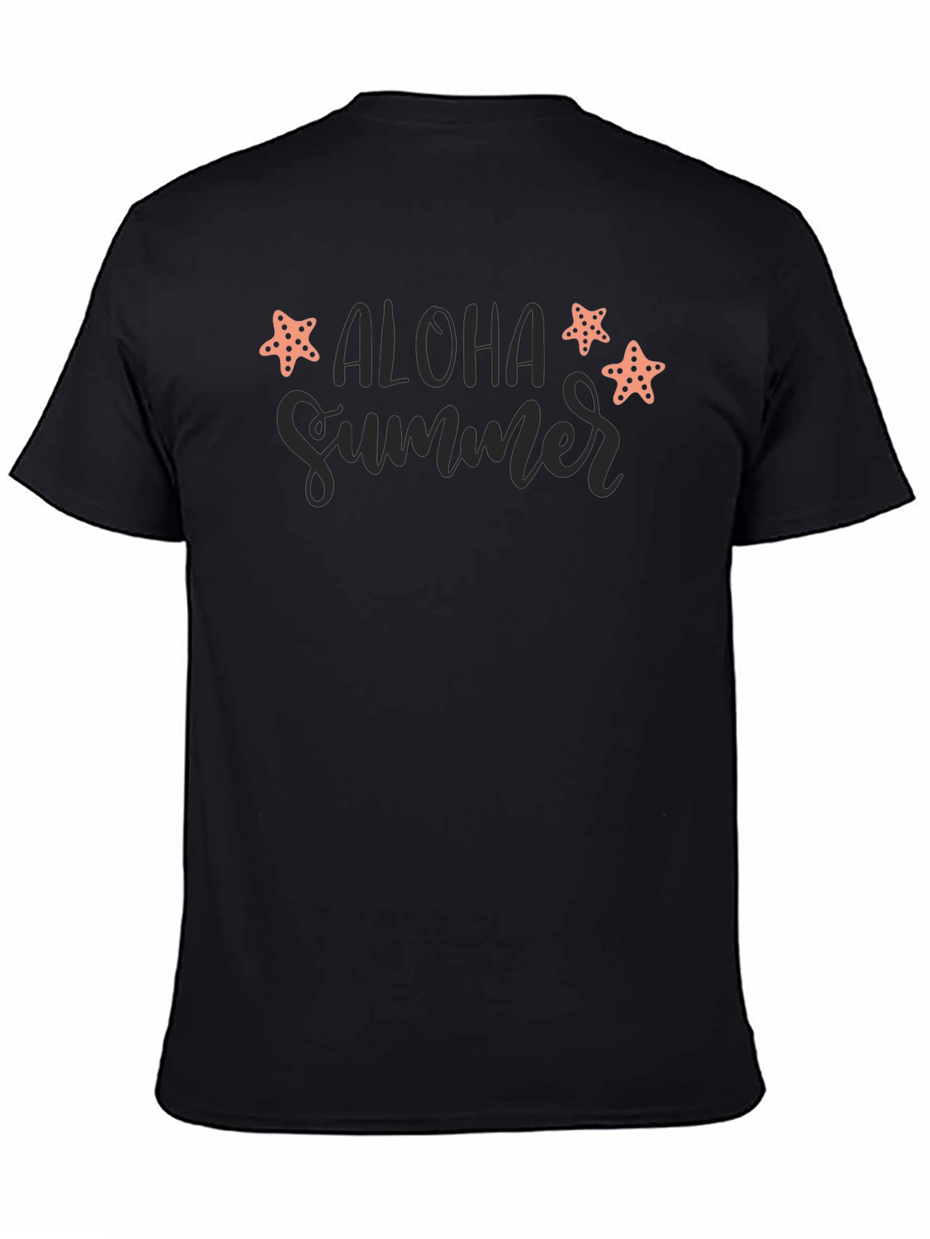 Aloha Summer Black Graphic Tee