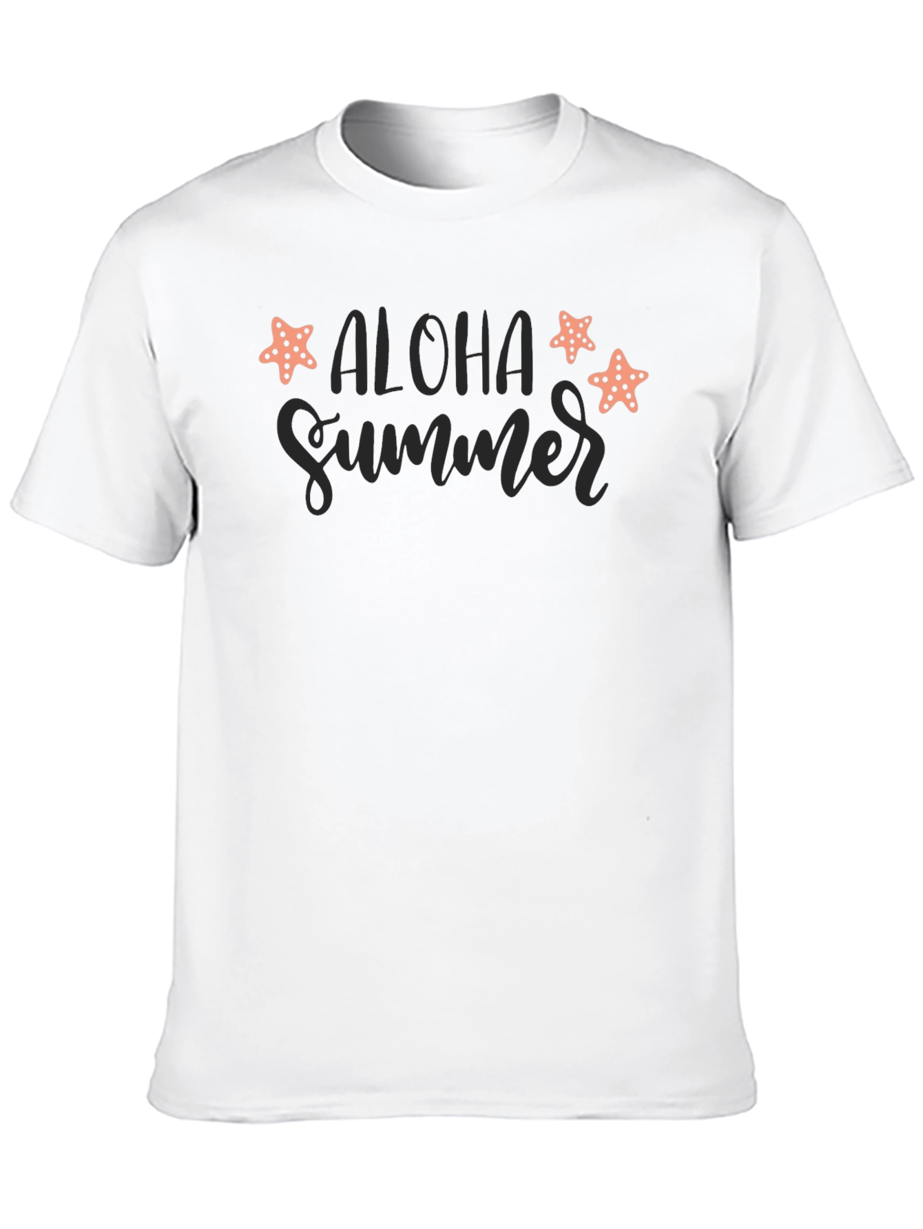 Aloha Summer Black Graphic Tee