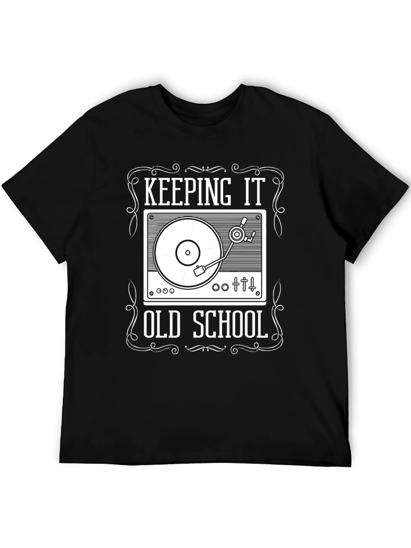 Keeping It Old School T-Shirt Turntable DJ