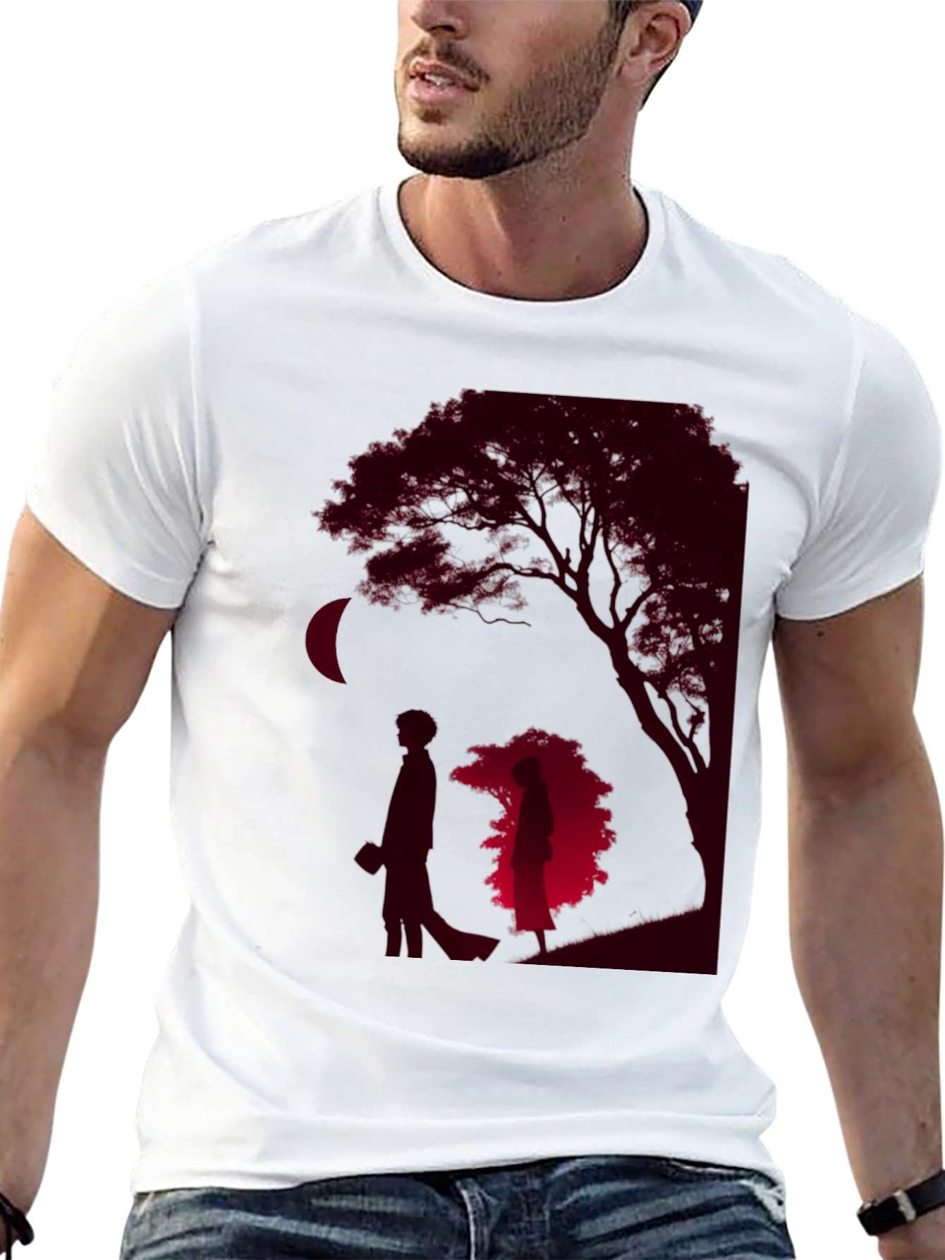 Romantic Silhouette Graphic Tee