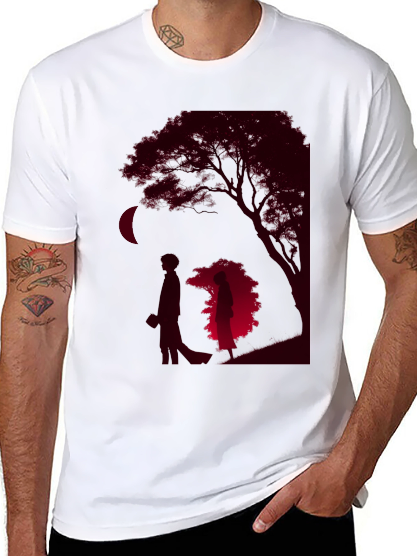 Romantic Silhouette Graphic Tee