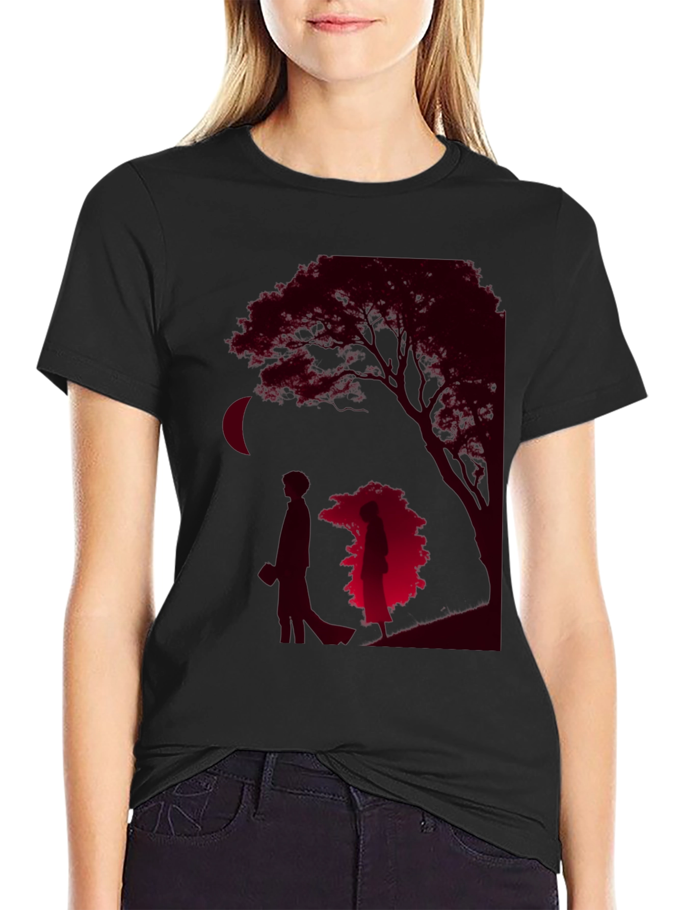 Romantic Silhouette Graphic Tee