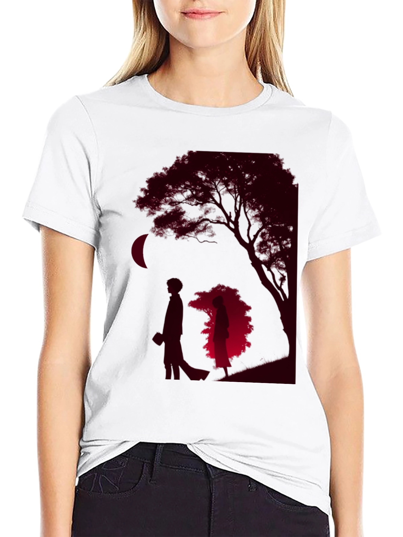 Romantic Silhouette Graphic Tee