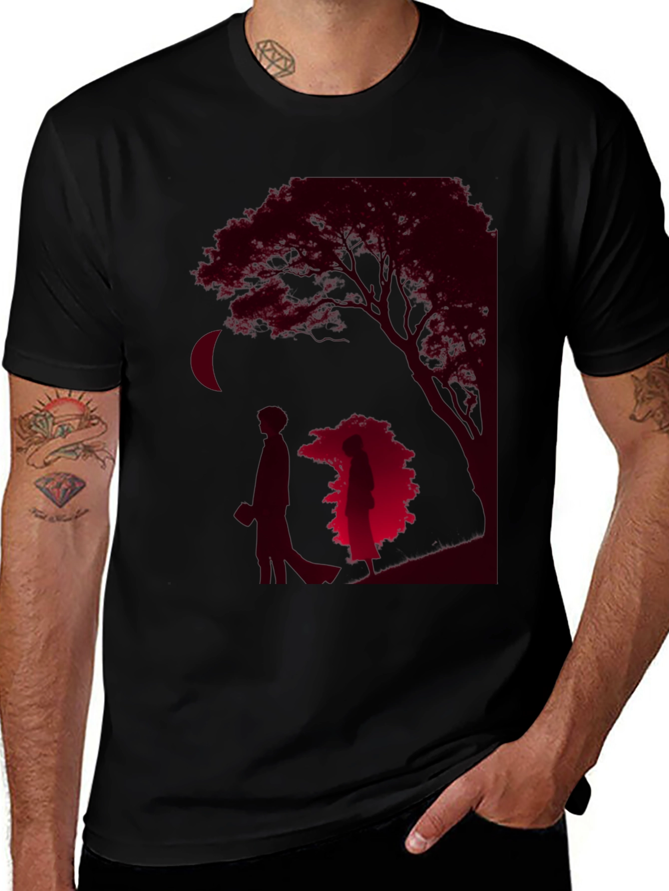Romantic Silhouette Graphic Tee