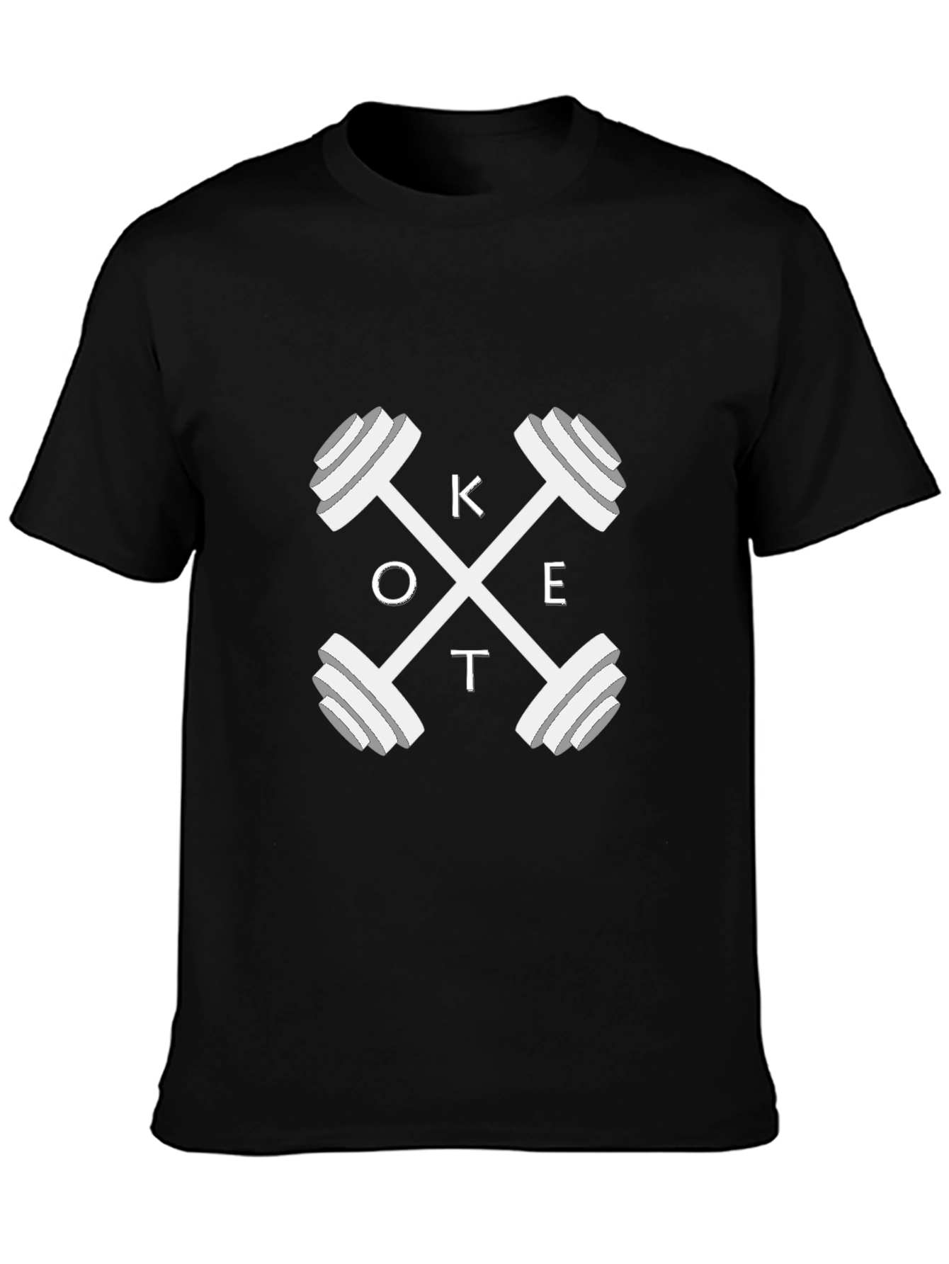 Keto Fitness T-Shirt - Crossfit Dumbbell Design