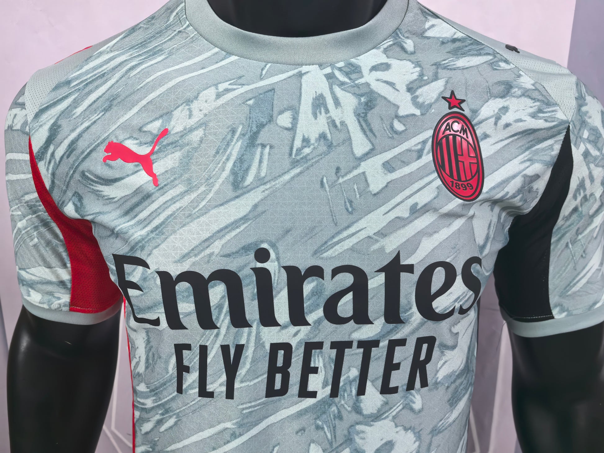 AC Milan 25-26 Light-Blue Player Version Soccer Jersey