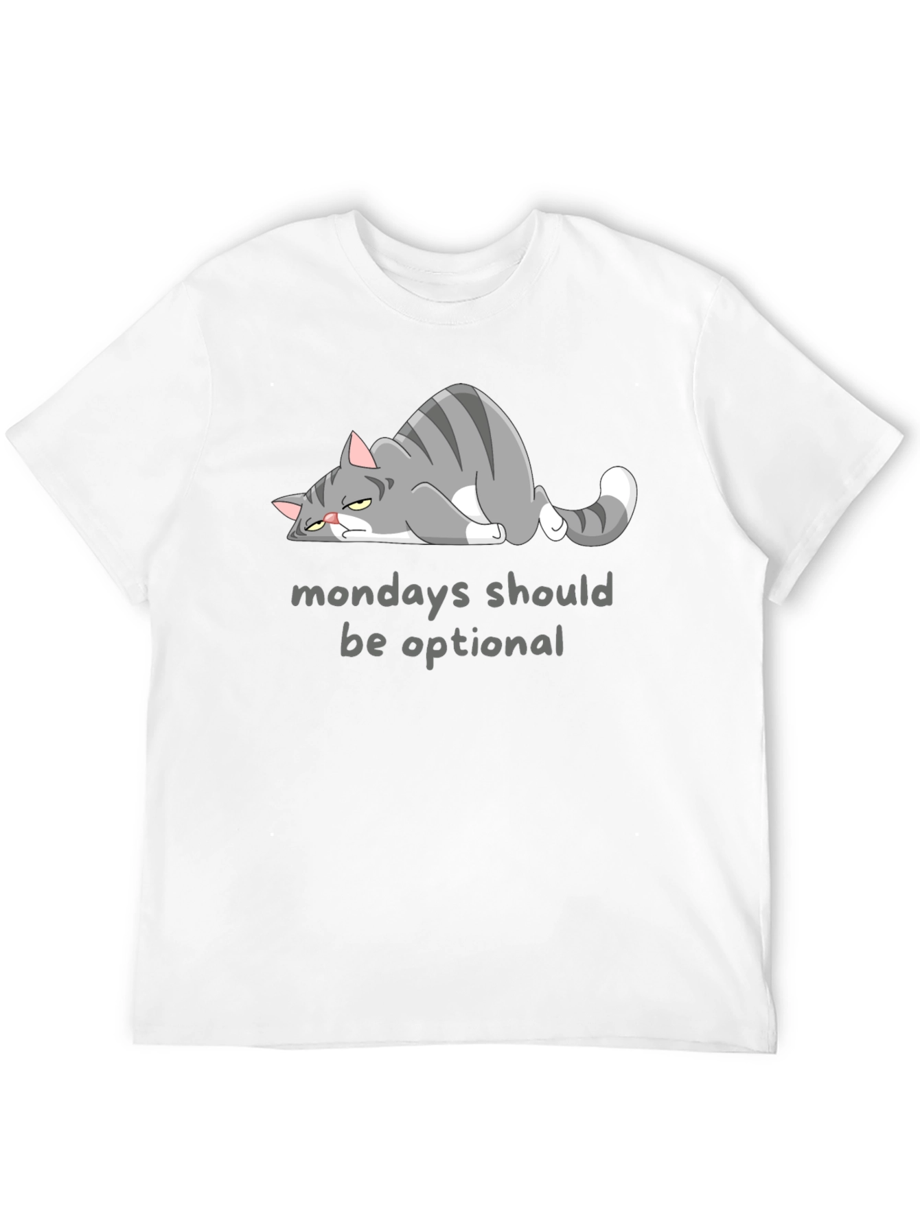 Monday Blues T-Shirt: Funny Cat Graphic Tee