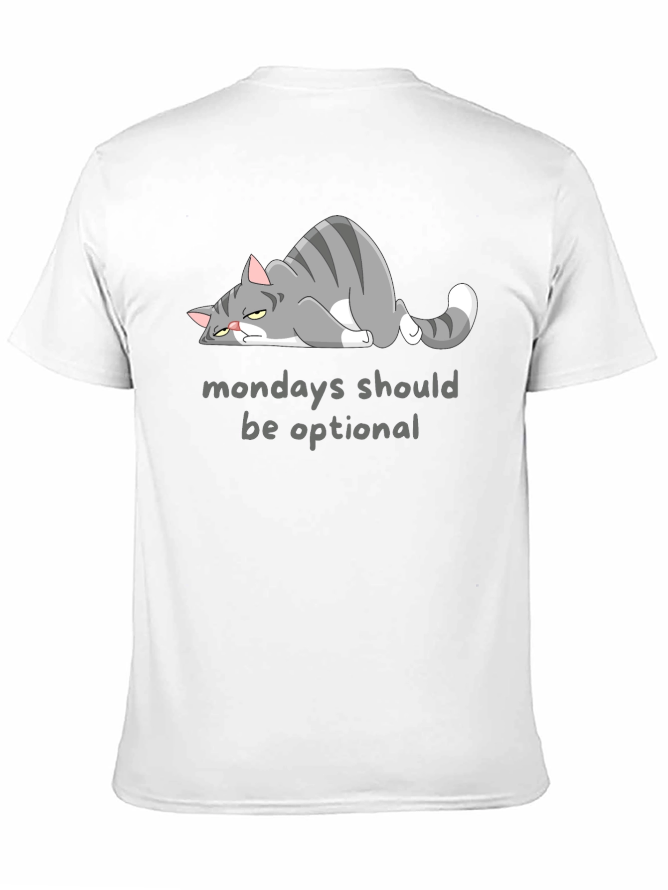 Monday Blues T-Shirt: Funny Cat Graphic Tee