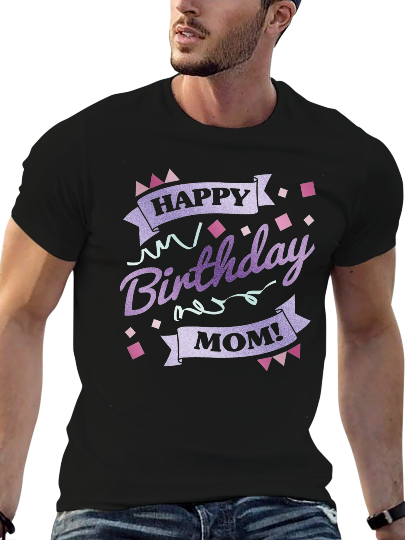 Happy Birthday Mom Graphic T-Shirt