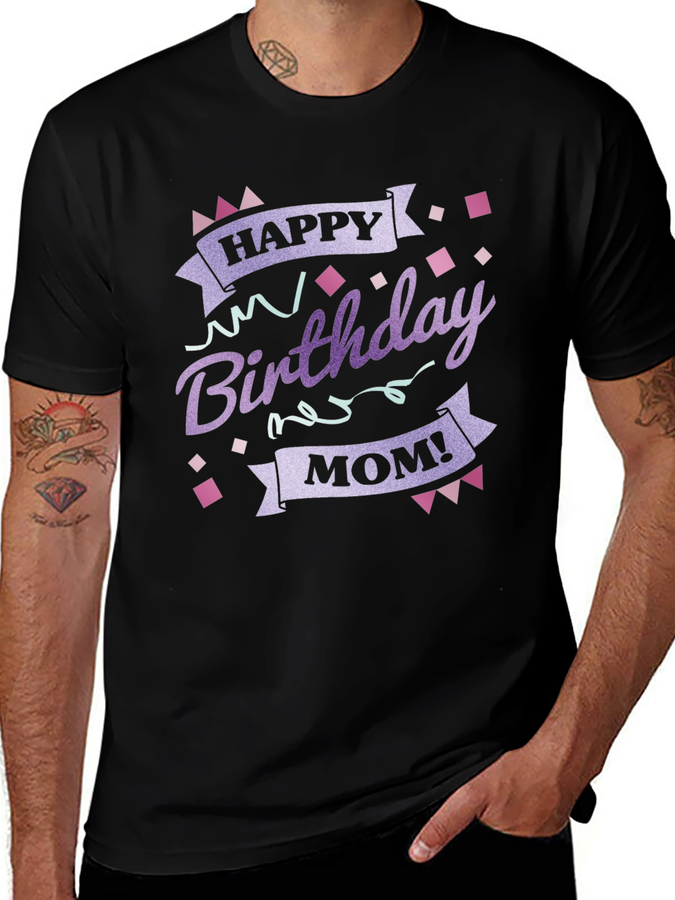 Happy Birthday Mom Graphic T-Shirt