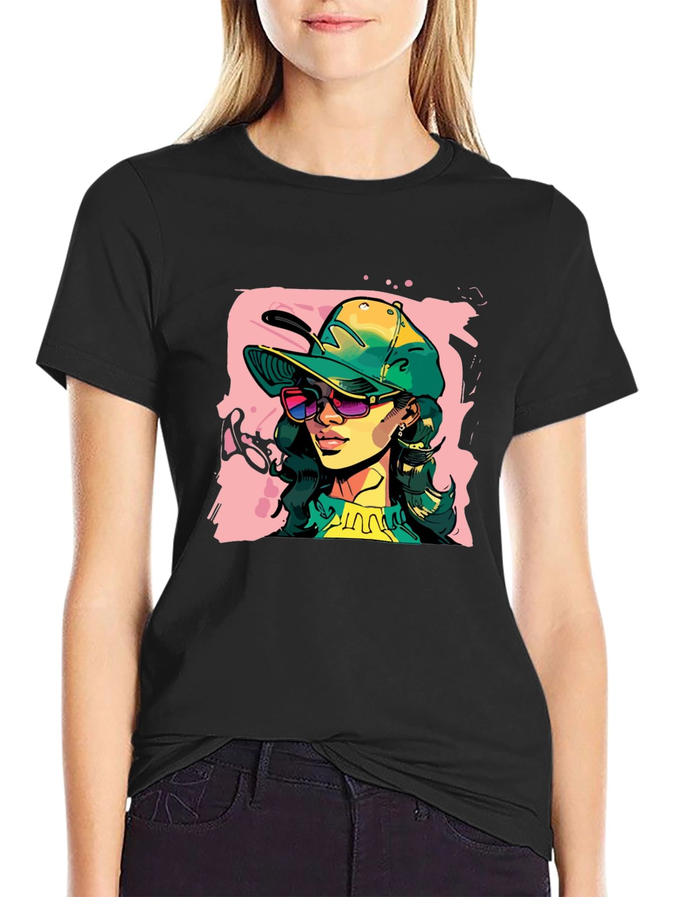 Cool Girl Graphic Tee - Black Unisex T-Shirt