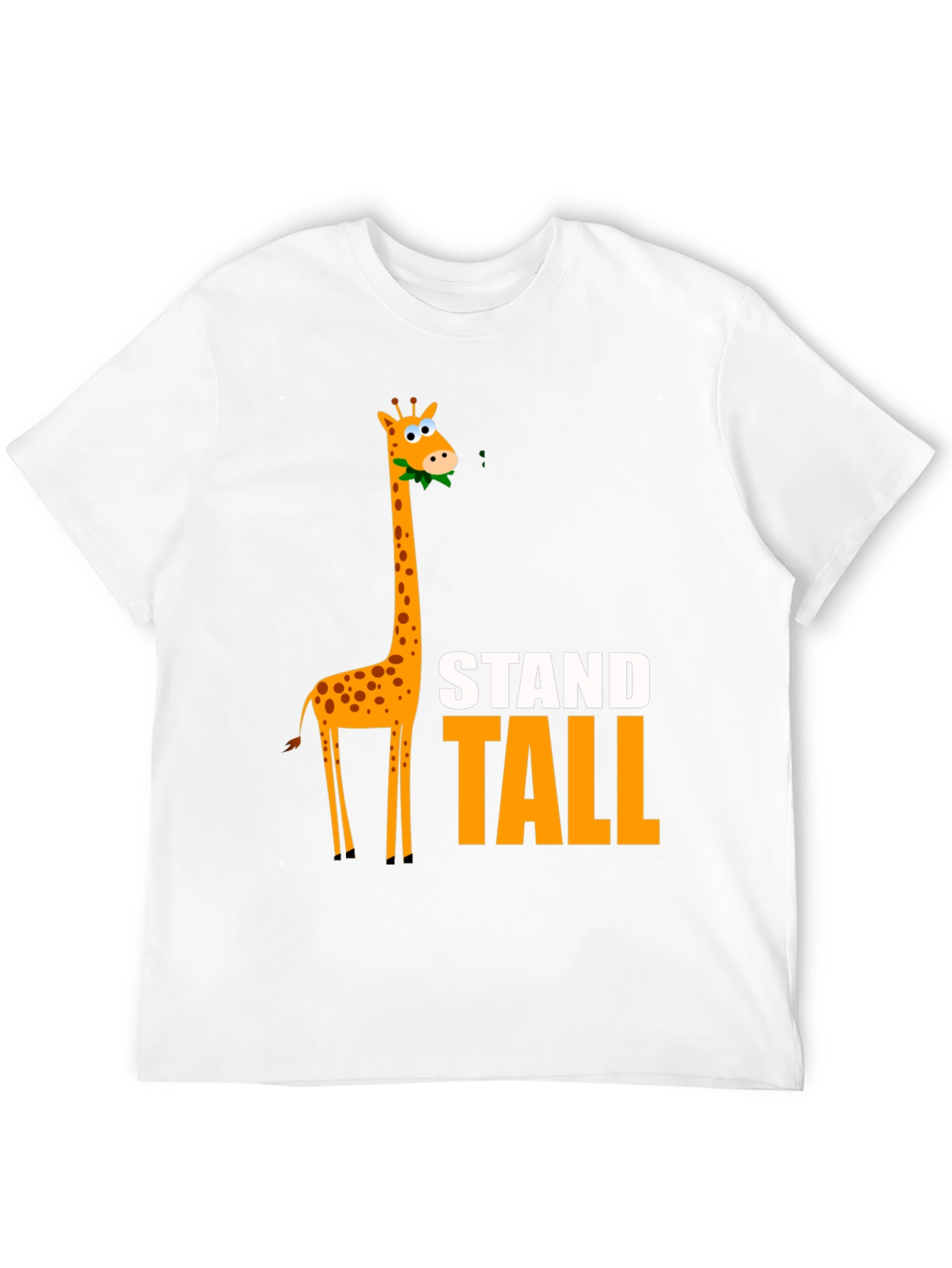 Stand Tall Giraffe Graphic Tee - Black