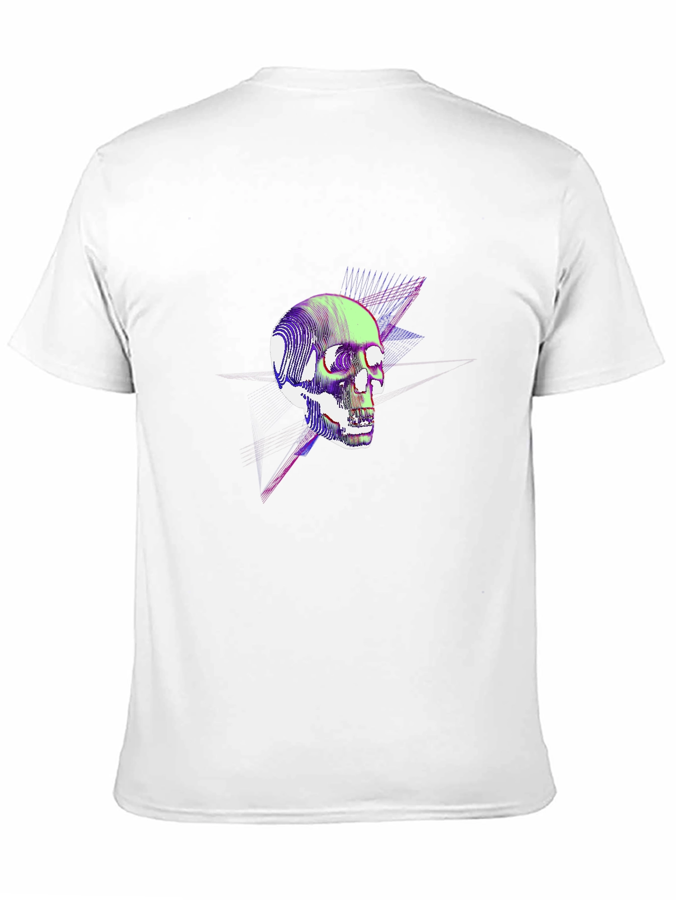 Skull Graphic T-Shirt - Neon Pop Art Design