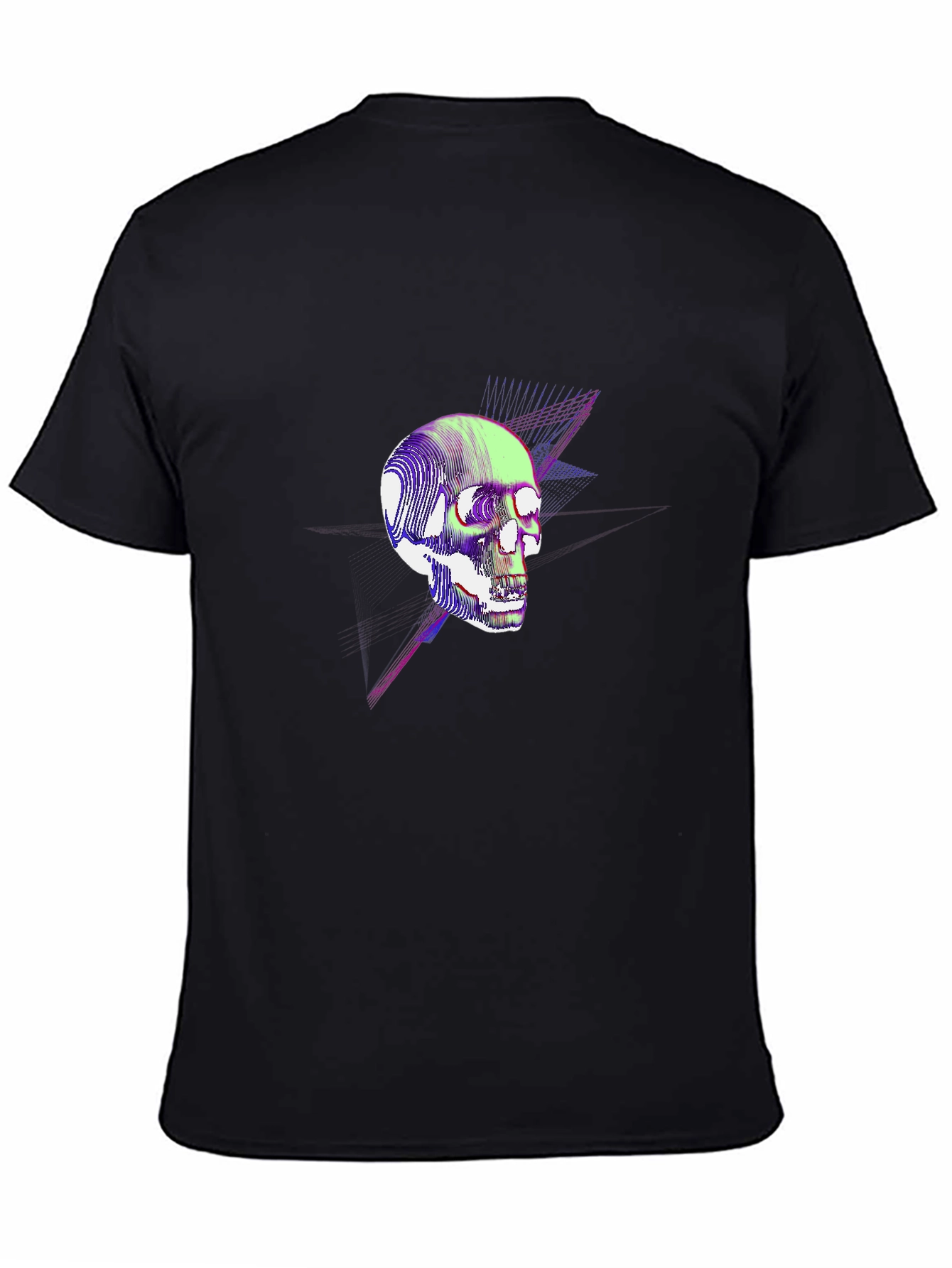 Skull Graphic T-Shirt - Neon Pop Art Design