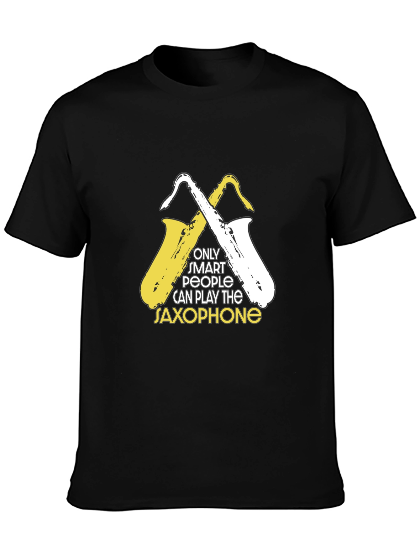 Smart Saxophone Player Graphic Tee