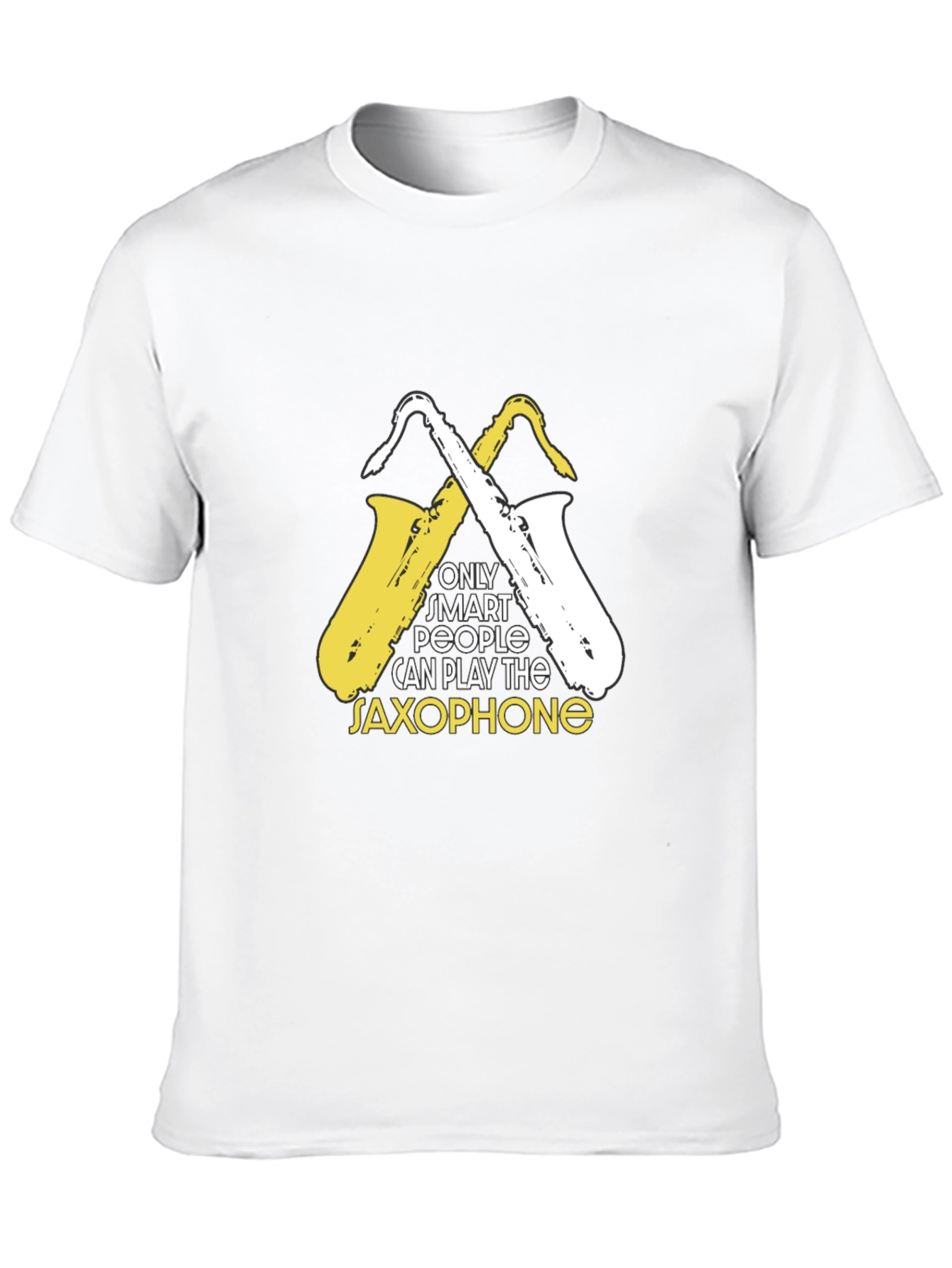 Smart Saxophone Player Graphic Tee
