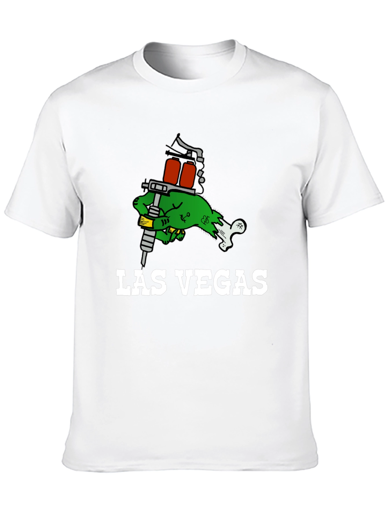 Las Vegas Tattoo Gun Zombie Hand T-Shirt