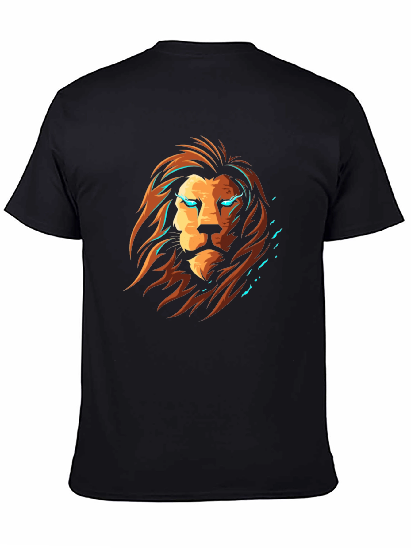 Lion Graphic Black T-Shirt