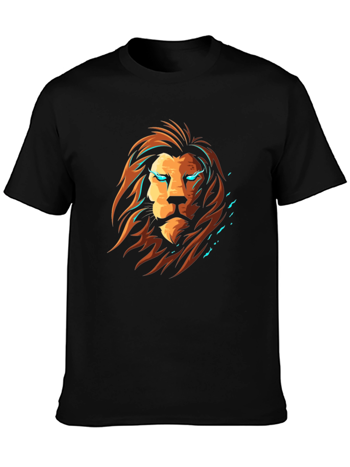Lion Graphic Black T-Shirt