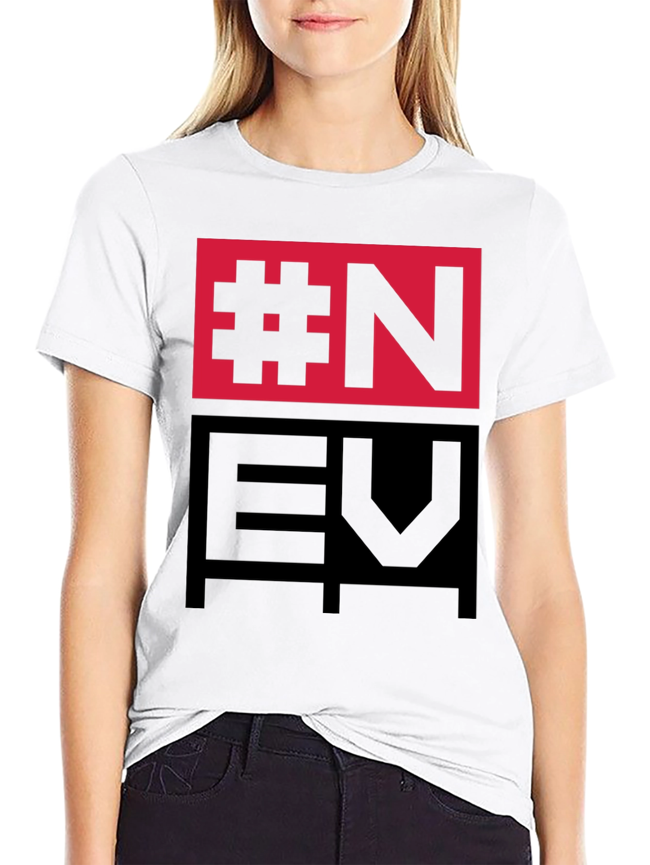 Bold Graphic Tee: #N EU