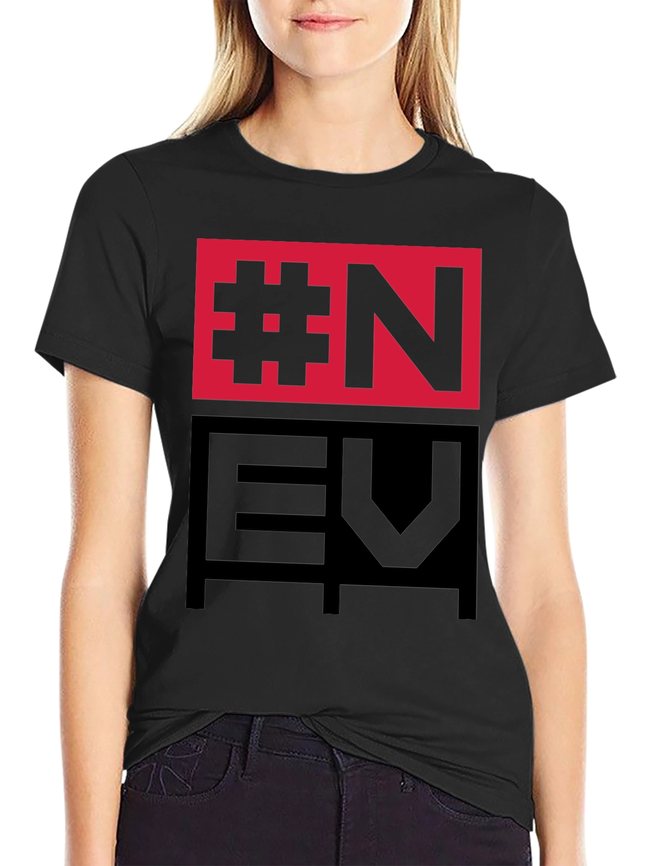 Bold Graphic Tee: #N EU