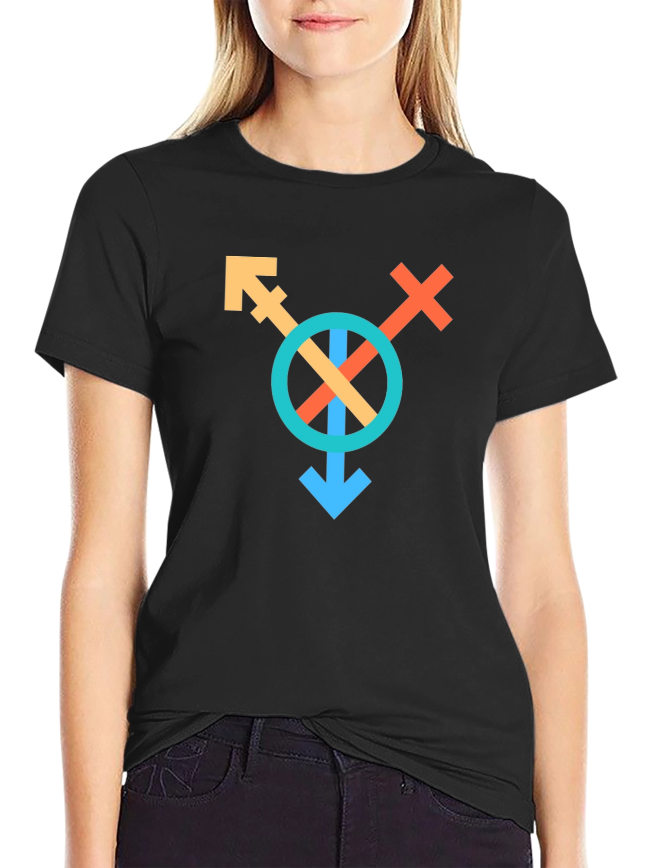 Inclusive Symbol Graphic Tee - Unisex Black T-Shirt