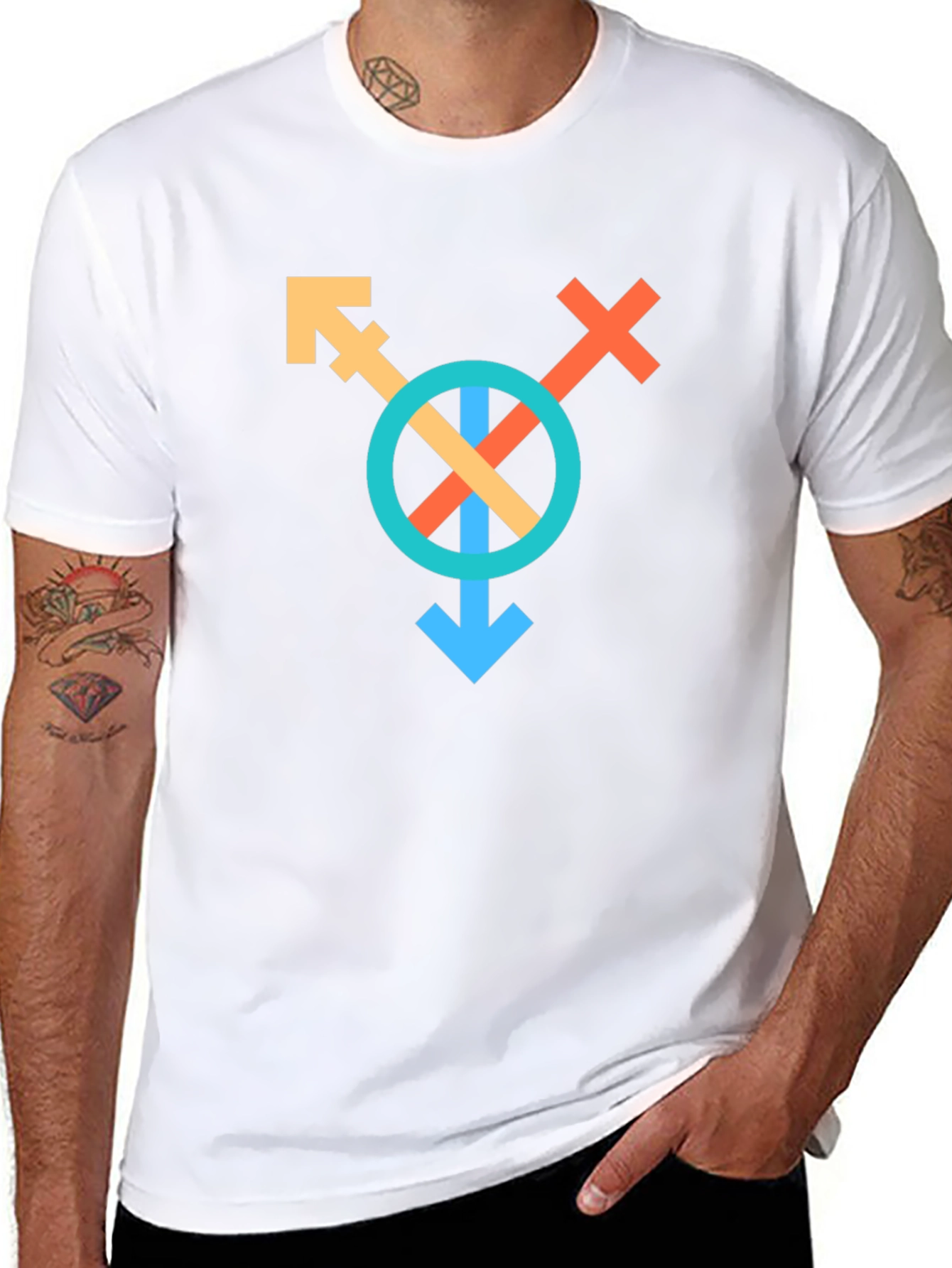 Inclusive Symbol Graphic Tee - Unisex Black T-Shirt