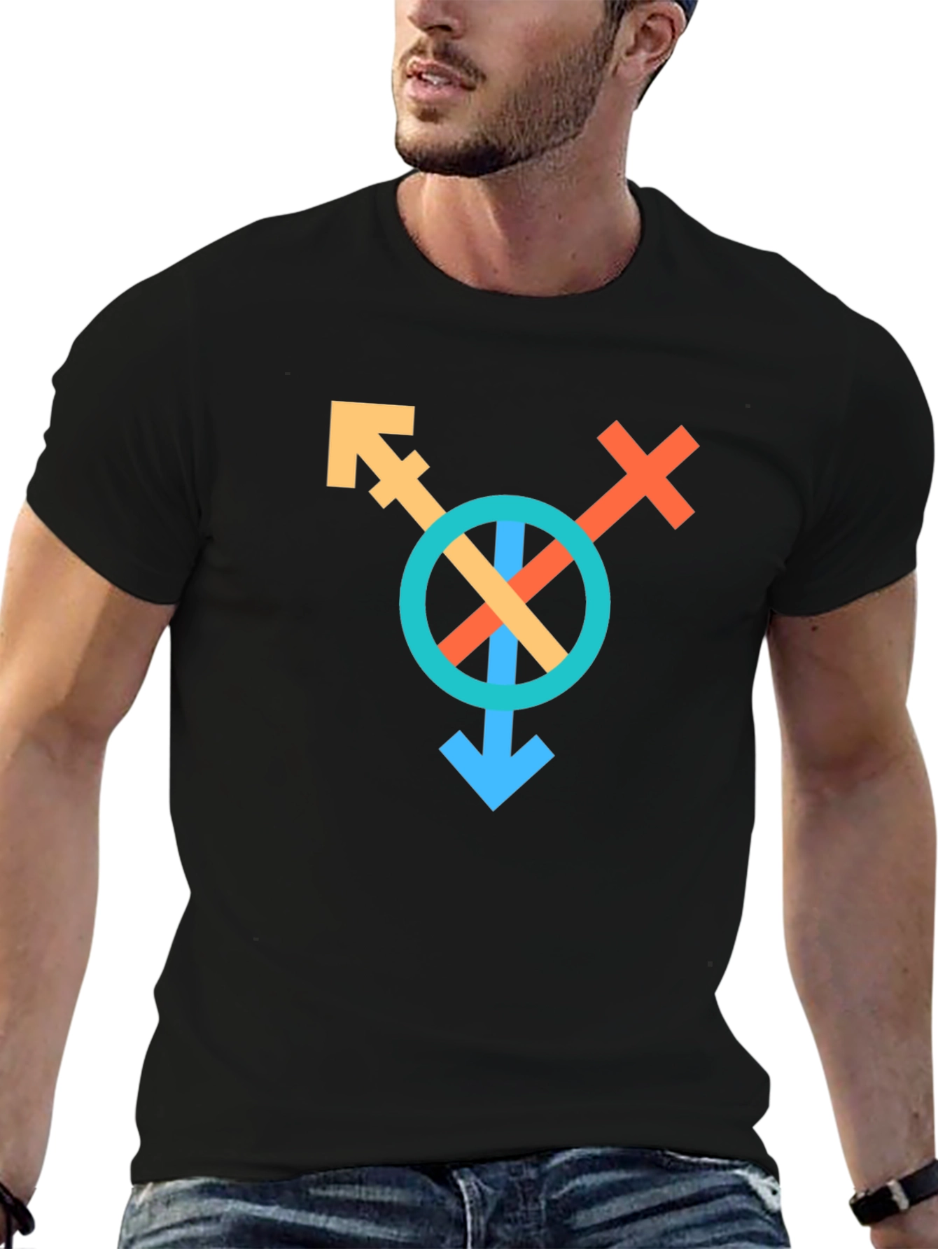 Inclusive Symbol Graphic Tee - Unisex Black T-Shirt