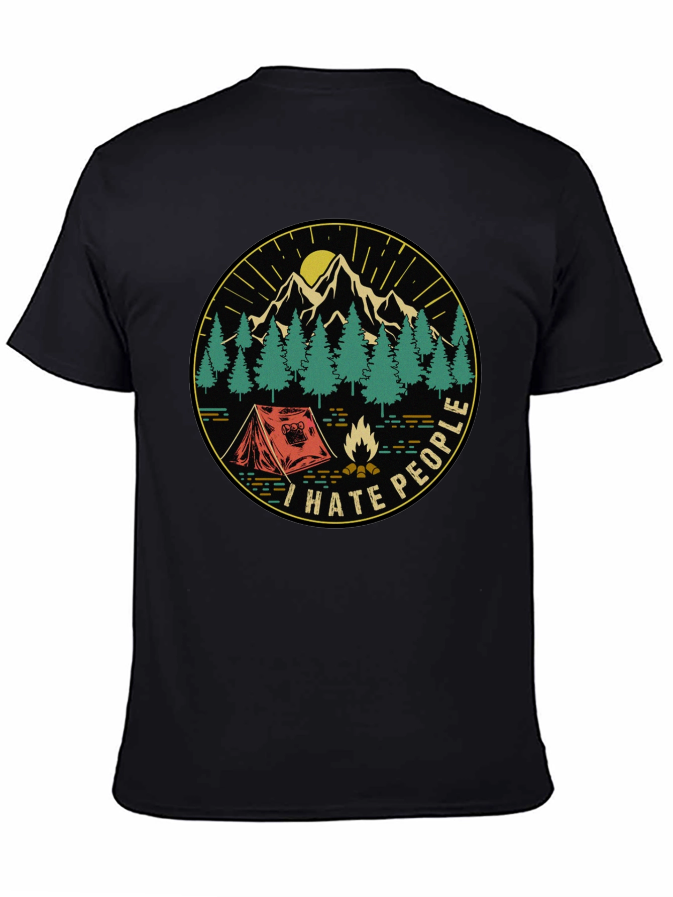 I Hate People Camping T-Shirt - Nature Lover Tee