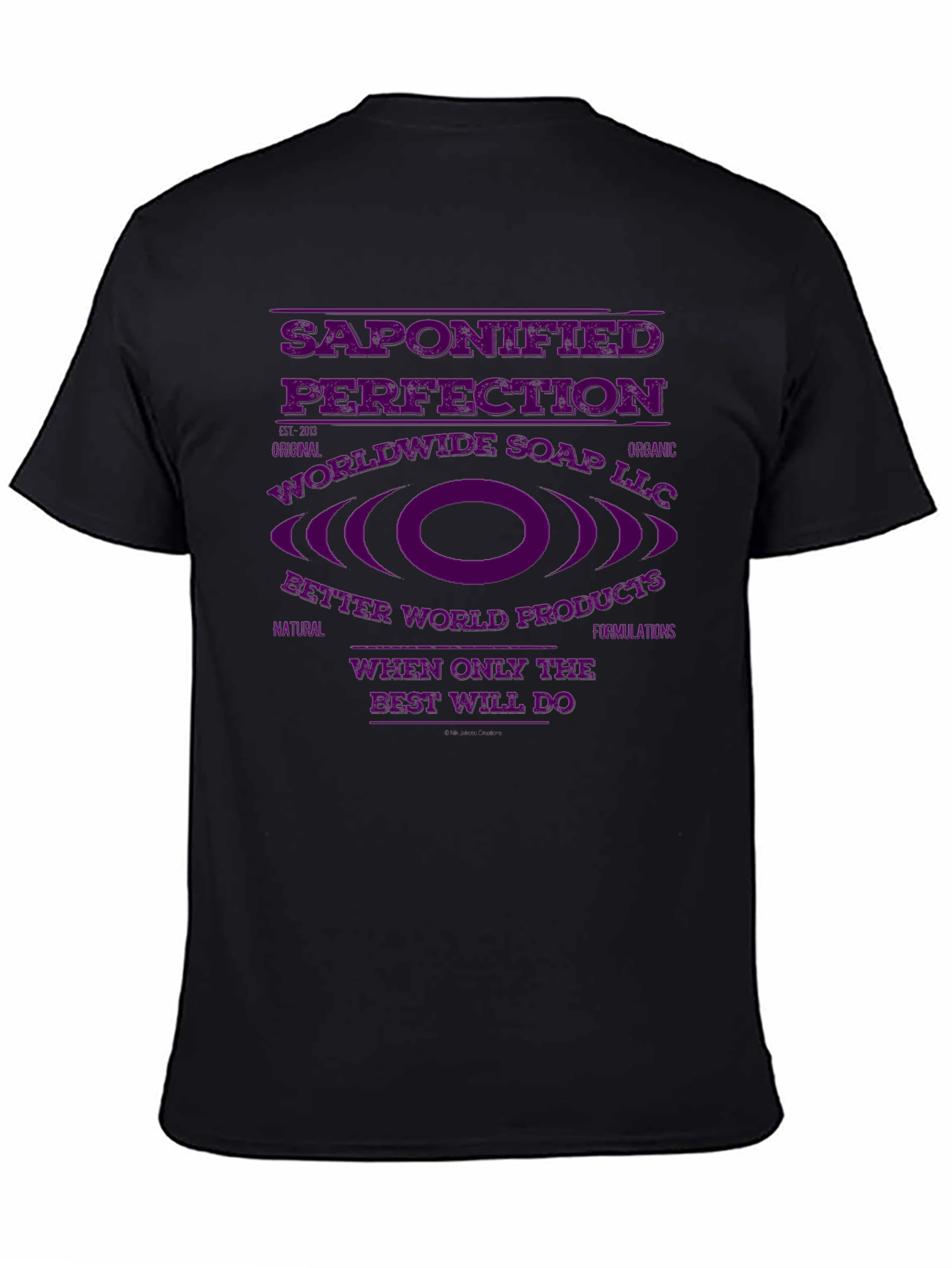 Saponified Perfection Black T-Shirt