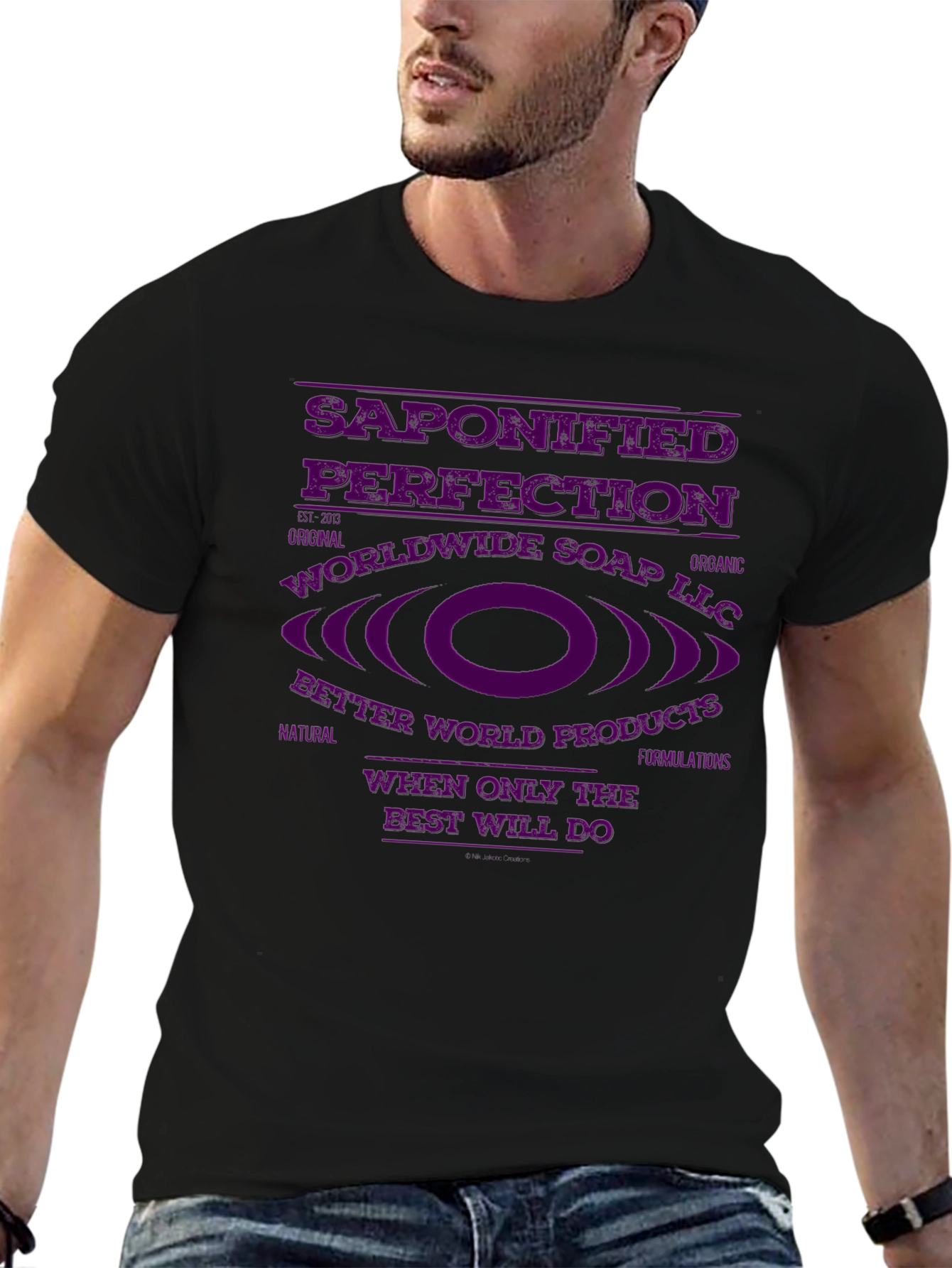 Saponified Perfection Black T-Shirt
