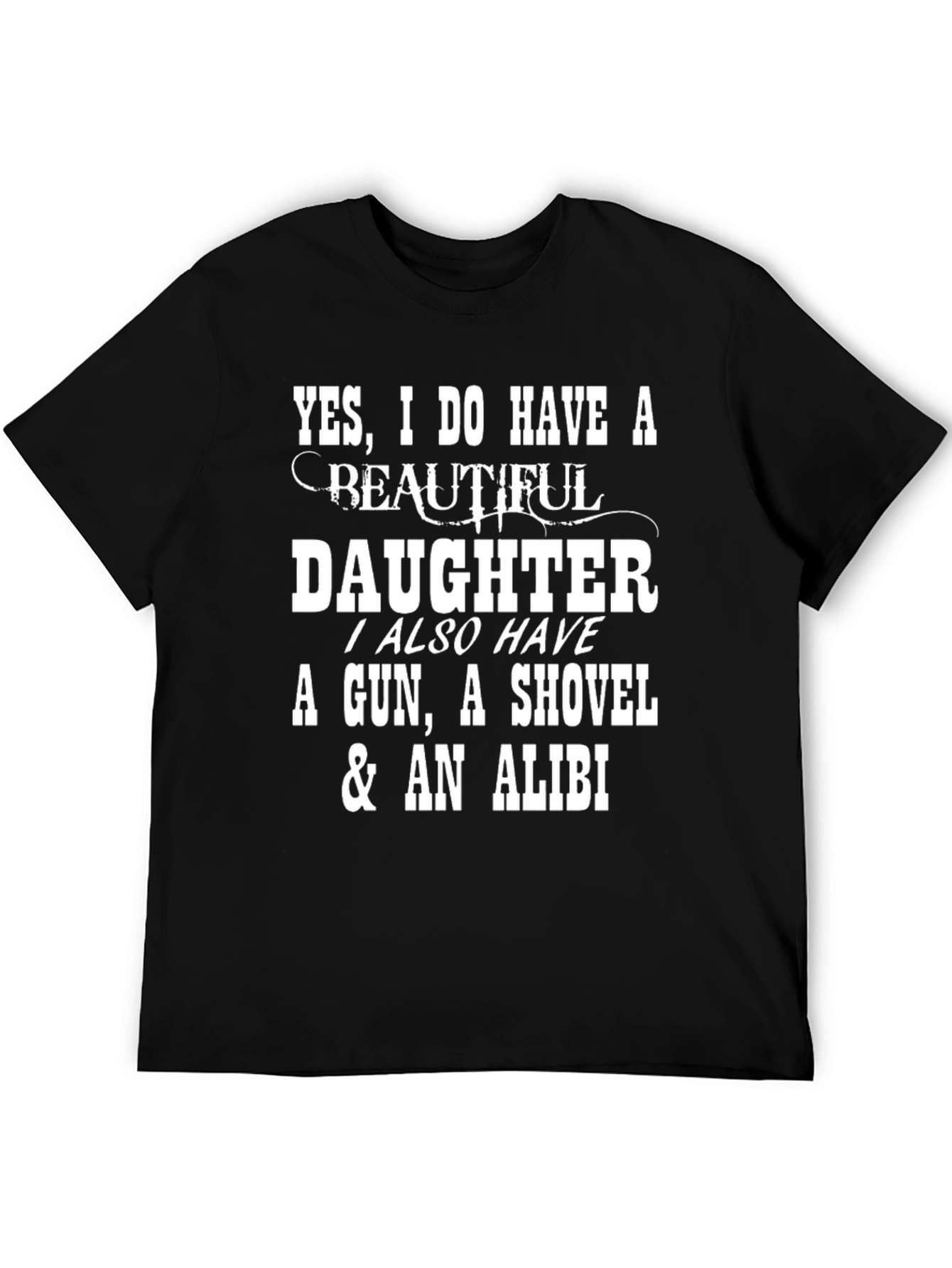 Funny Daughter Protective Dad T-Shirt