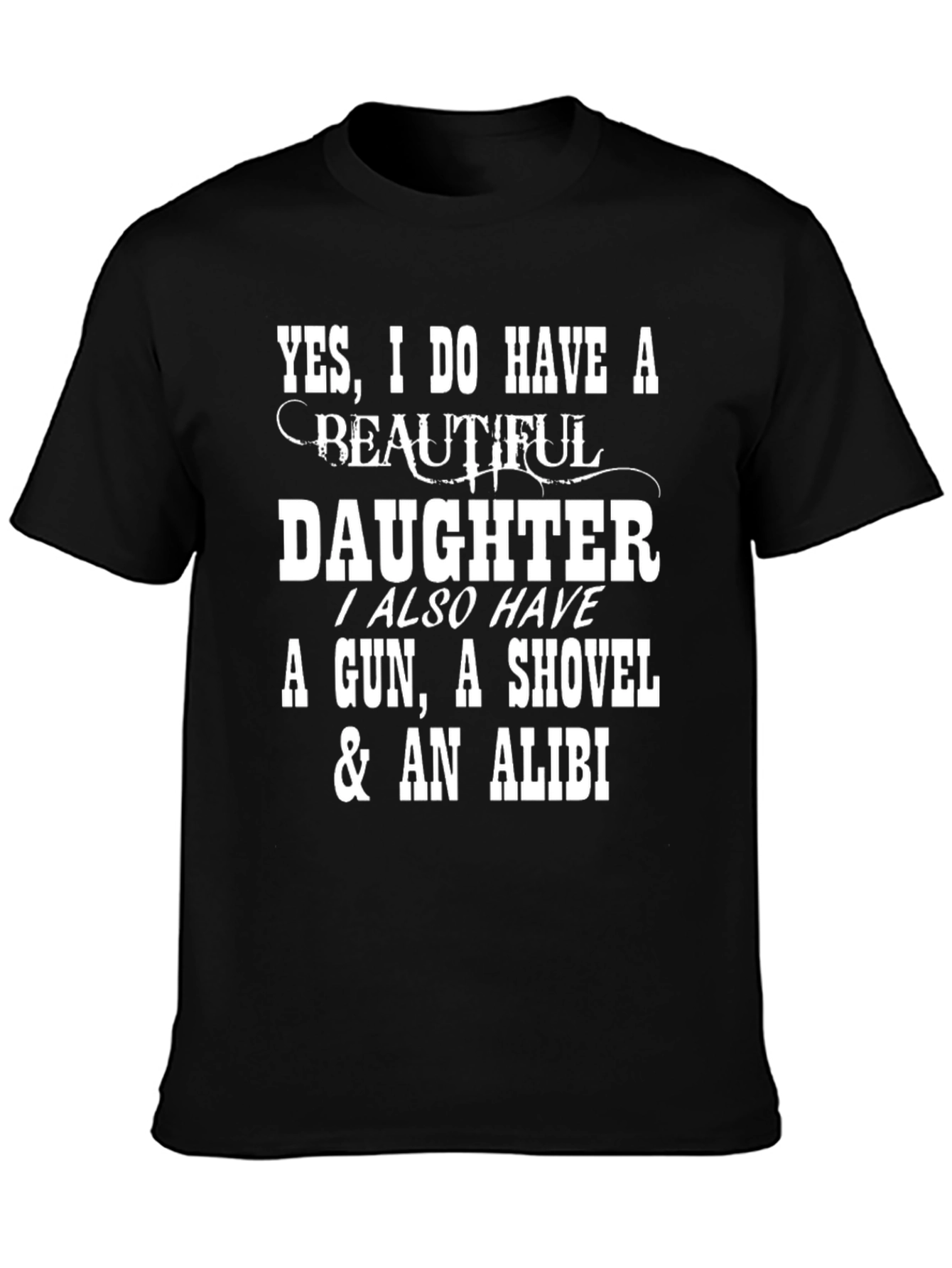 Funny Daughter Protective Dad T-Shirt